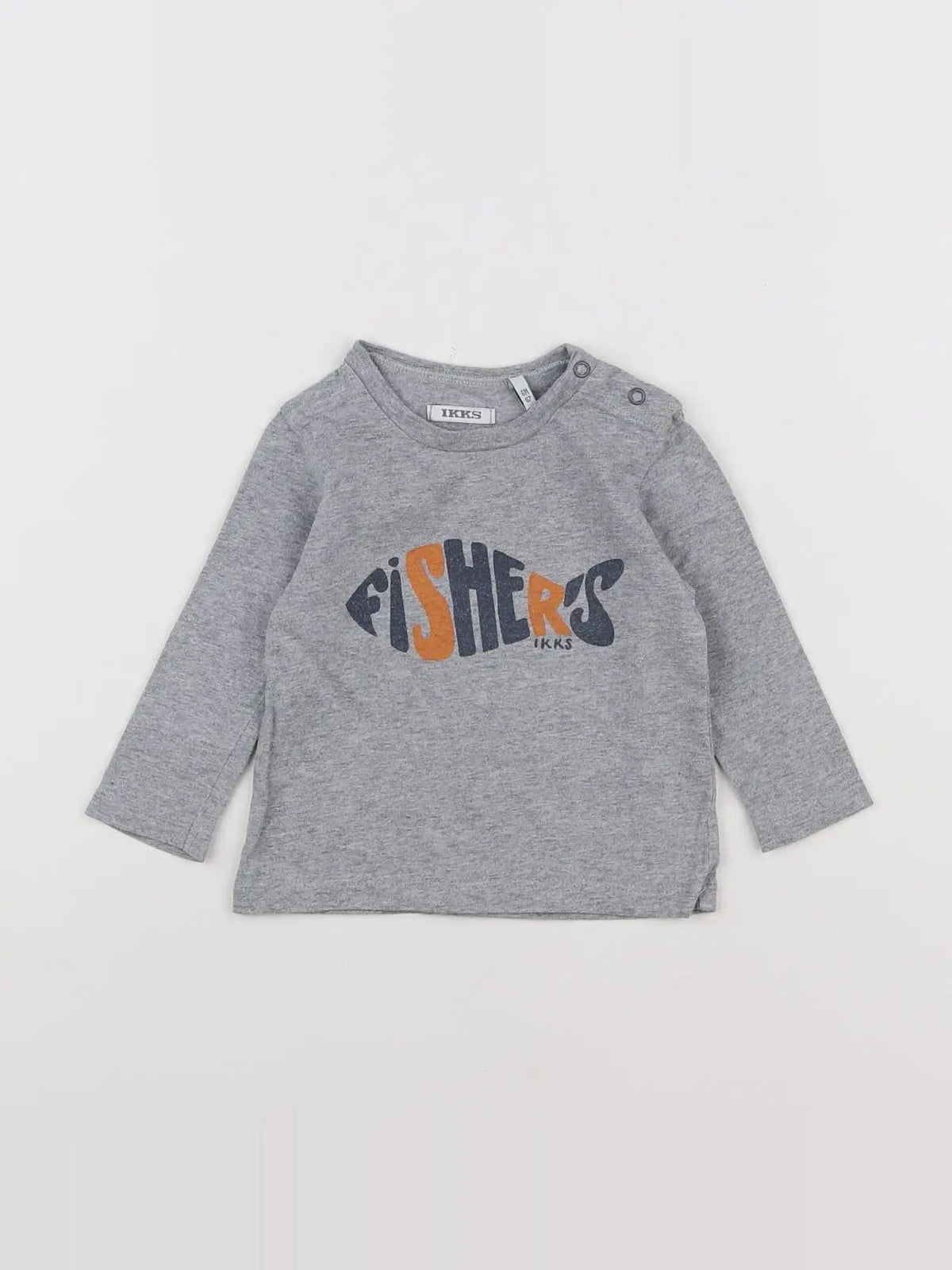 IKKS - tee-shirt gris - 6 mois