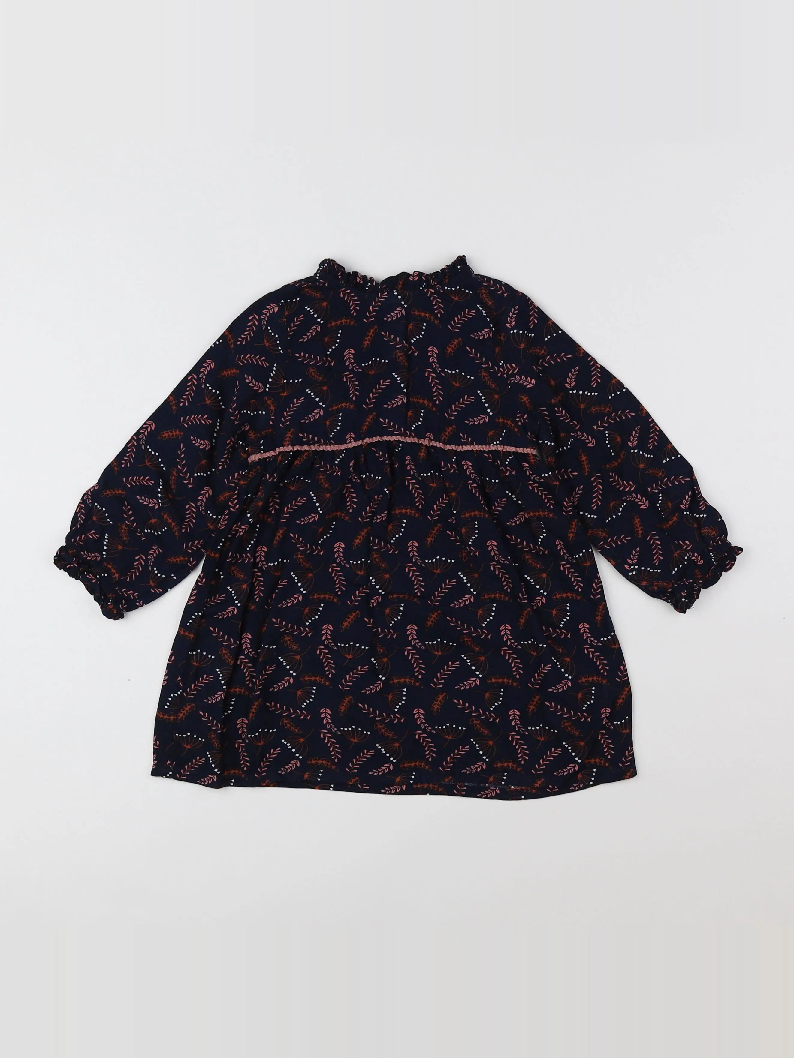 La Redoute - robe rouge, noir - 18 mois