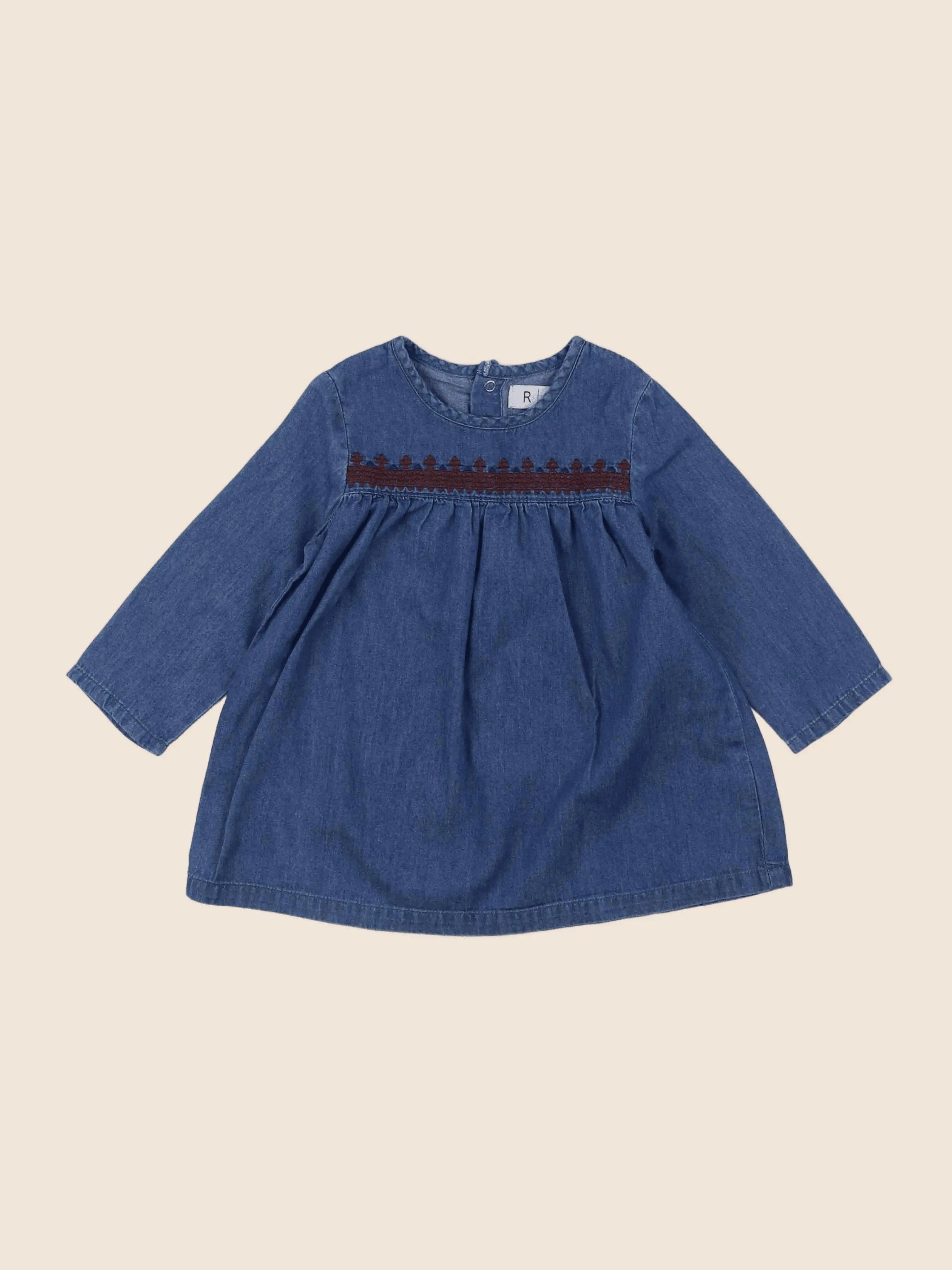 La Redoute - robe bleu - 6/9 mois