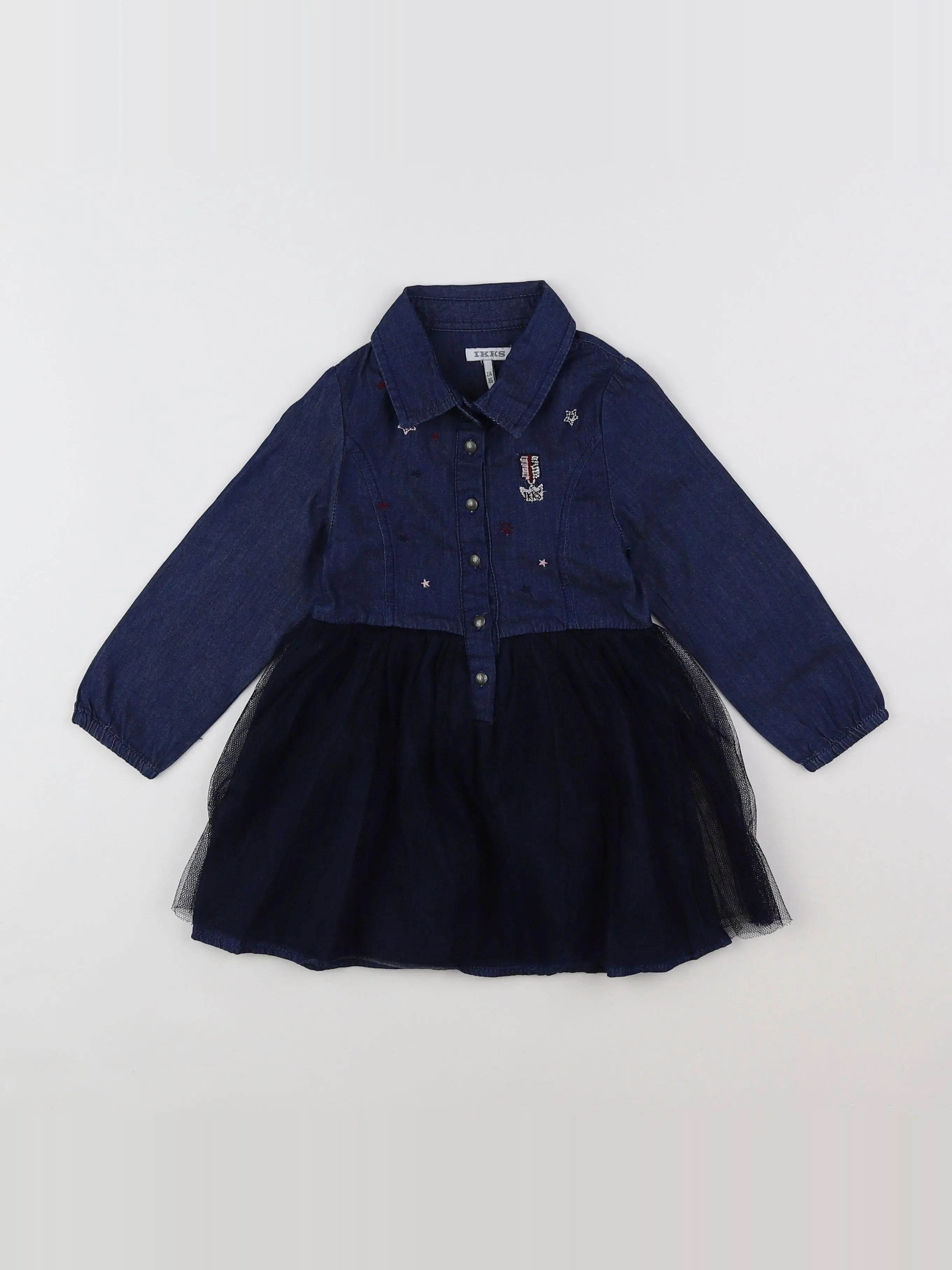 IKKS - robe bleu - 2 ans