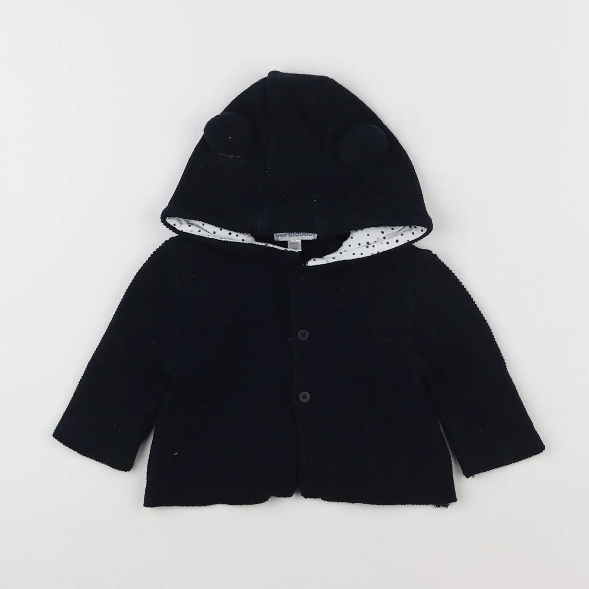 Vertbaudet - veste bleu - 3 mois