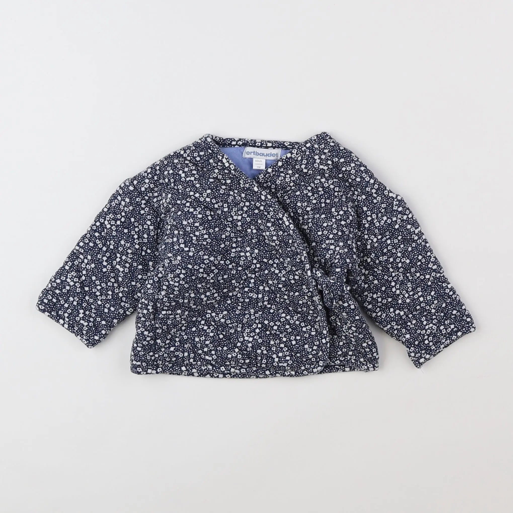 Vertbaudet - gilet bleu - 3 mois