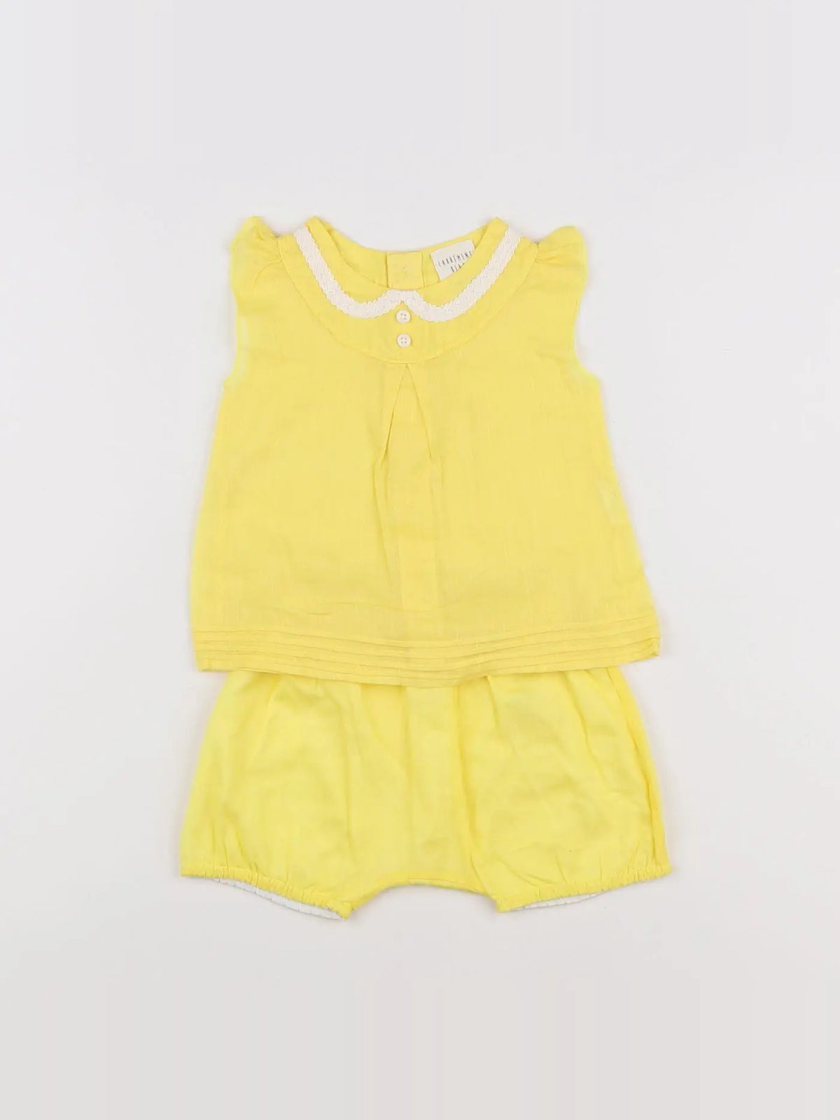 Carrément Beau - ensemble jaune - 6 mois