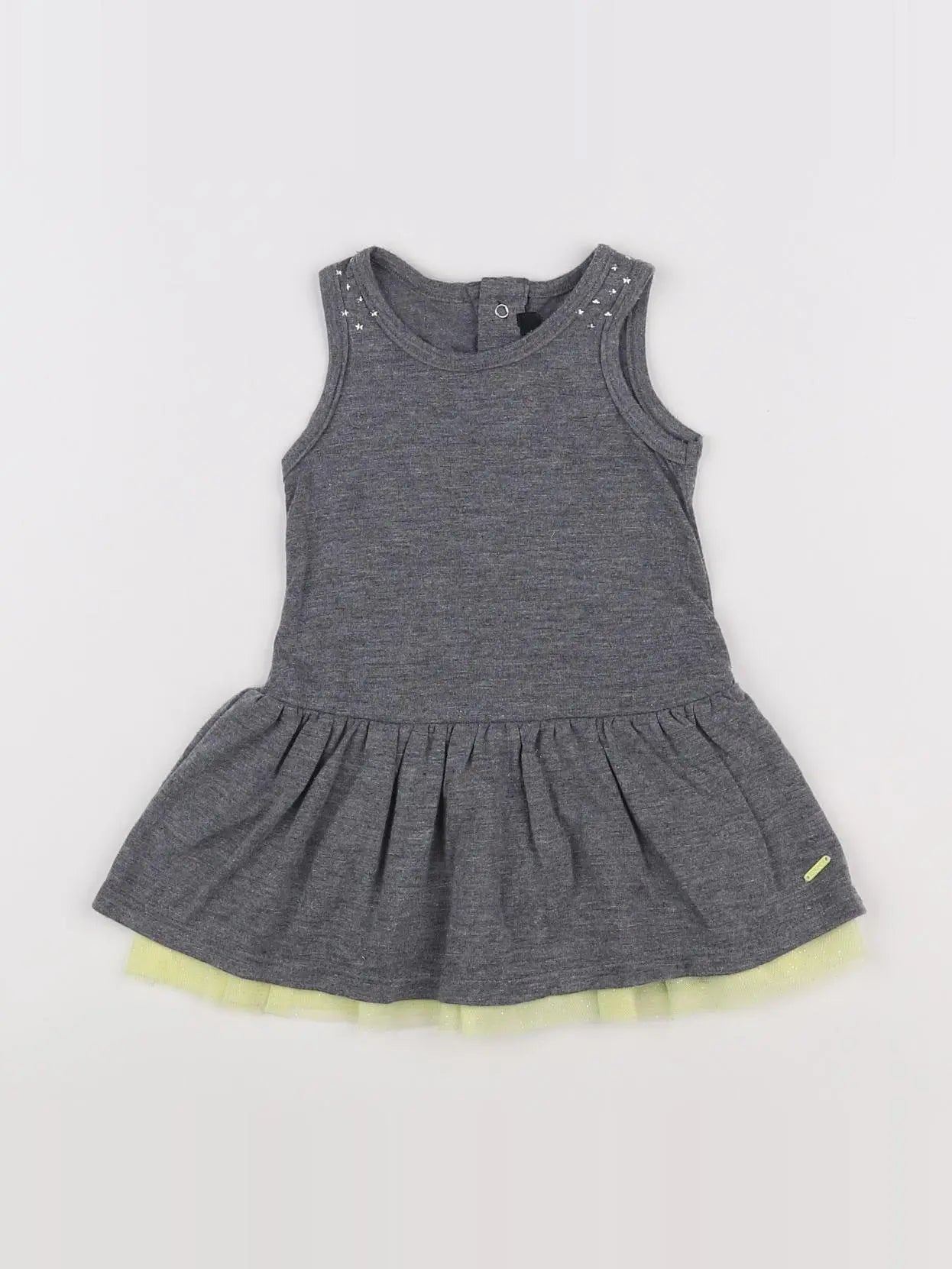 Dkny - robe jaune, gris - 6 mois