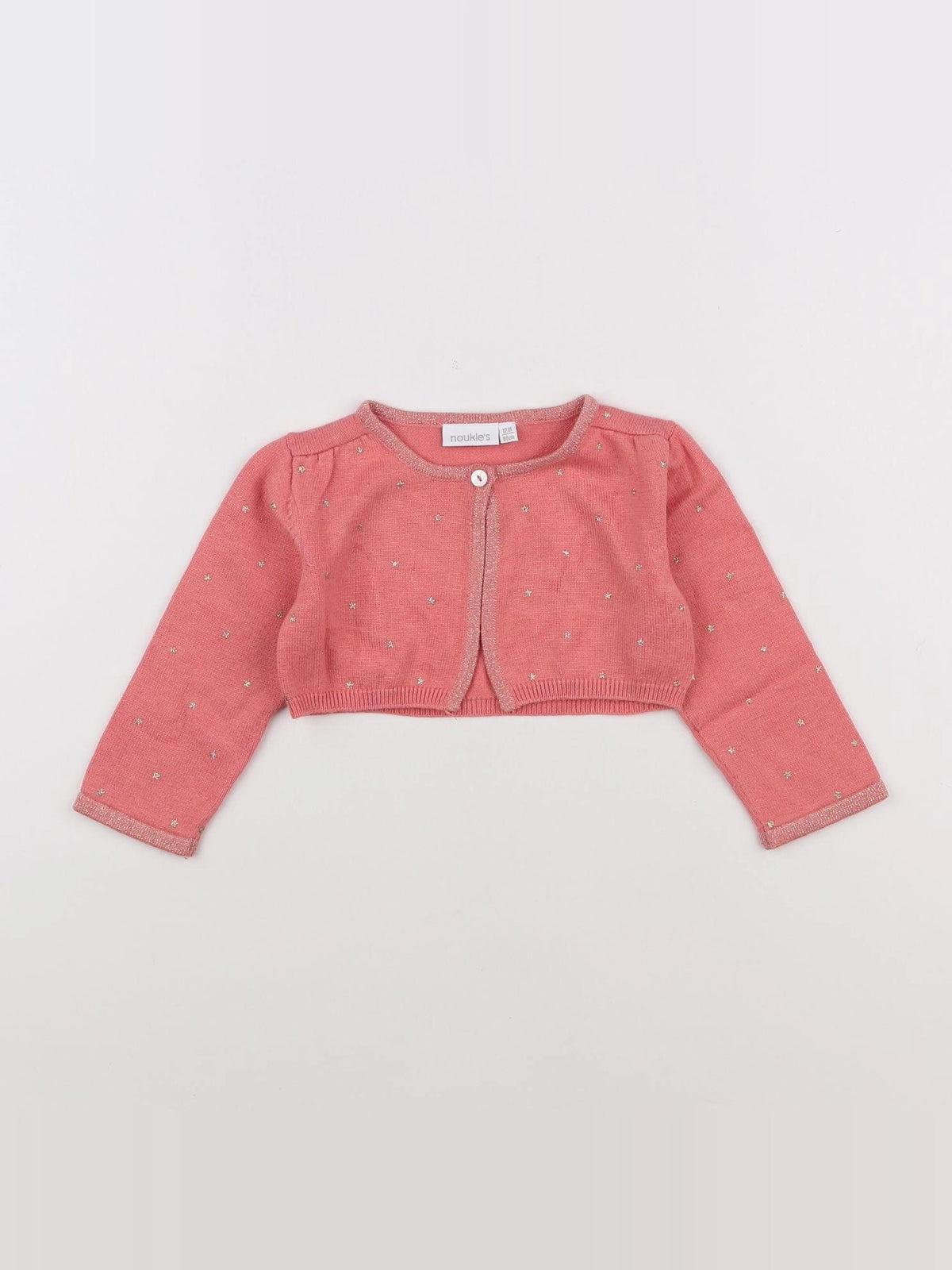 Noukie's - gilet rose - 12 mois