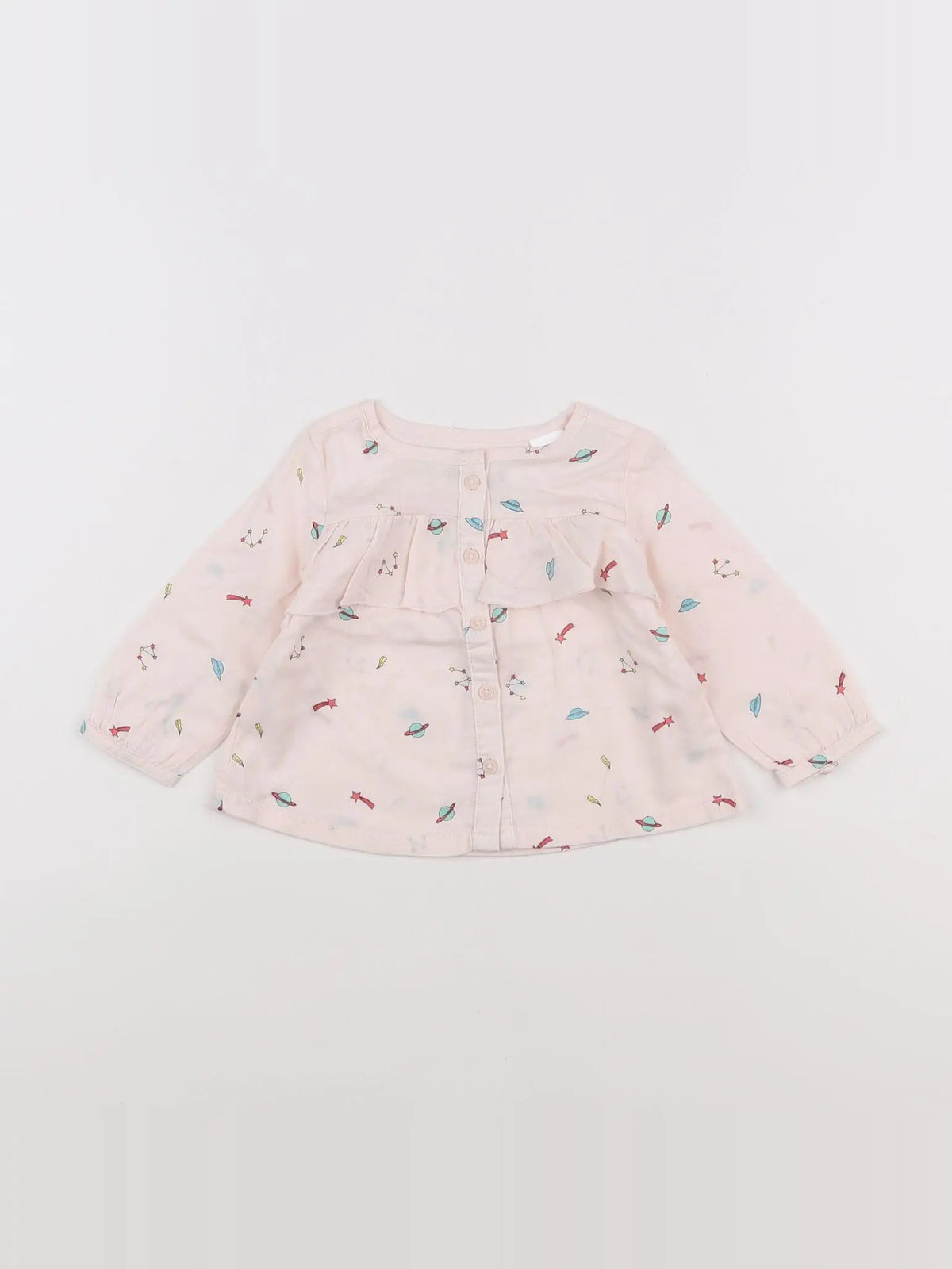 Zara - blouse rose - 3/6 mois