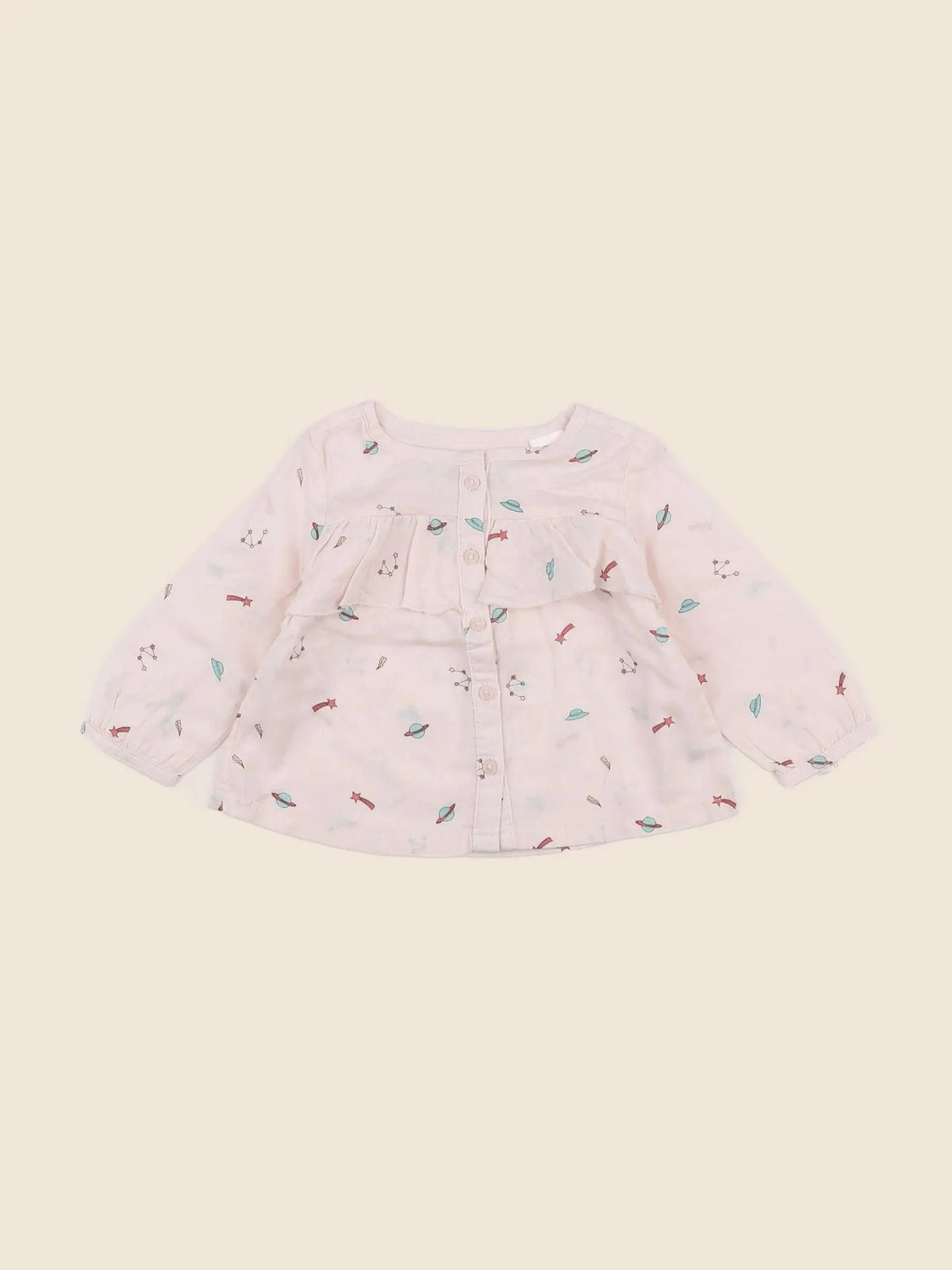 Zara - blouse rose - 3/6 mois