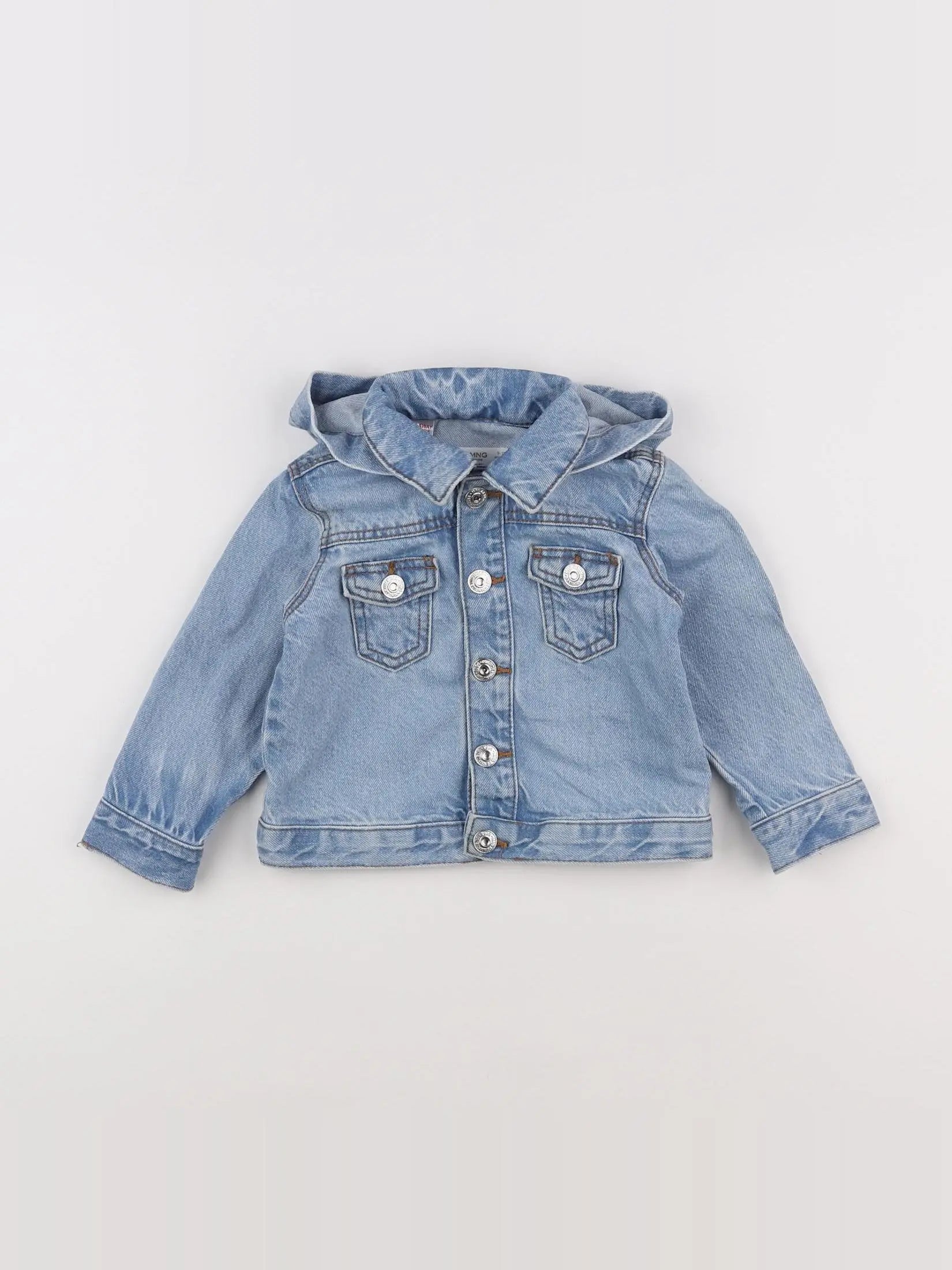 Mango - veste bleu - 9/12 mois