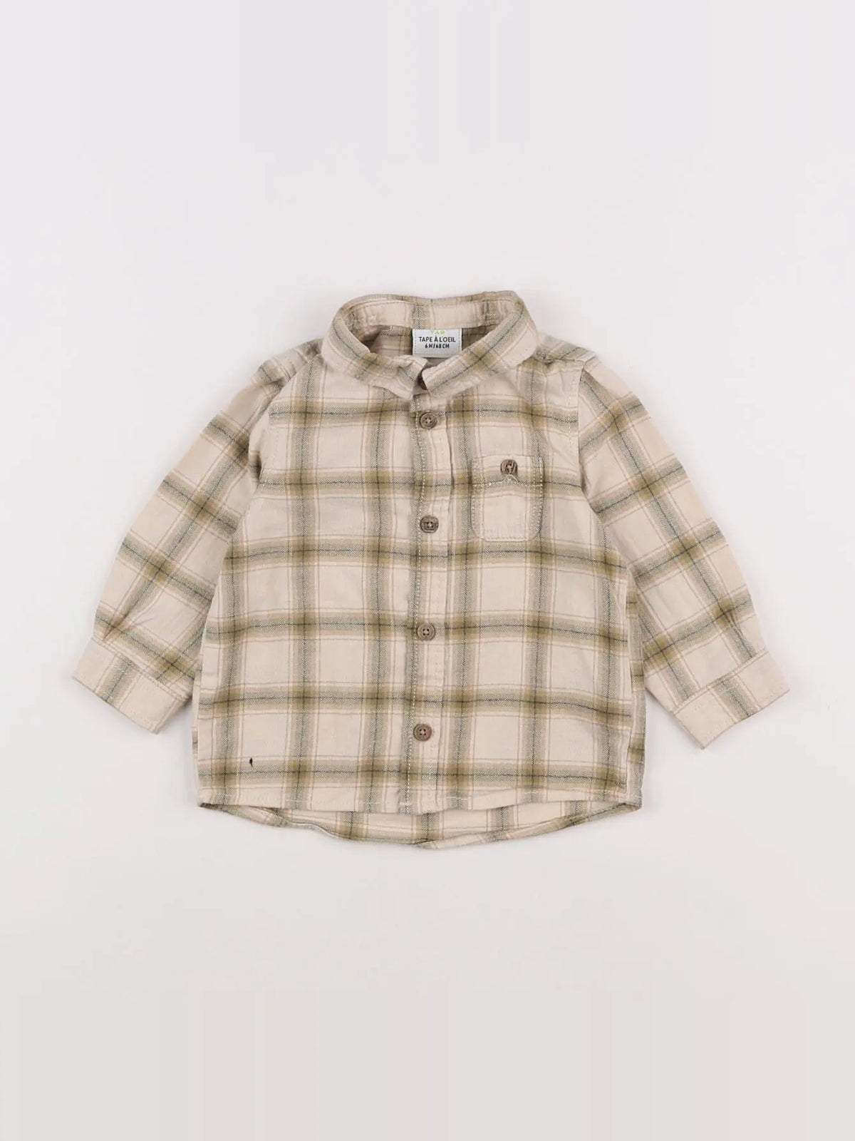 Tape à l'oeil - chemise beige - 6 mois