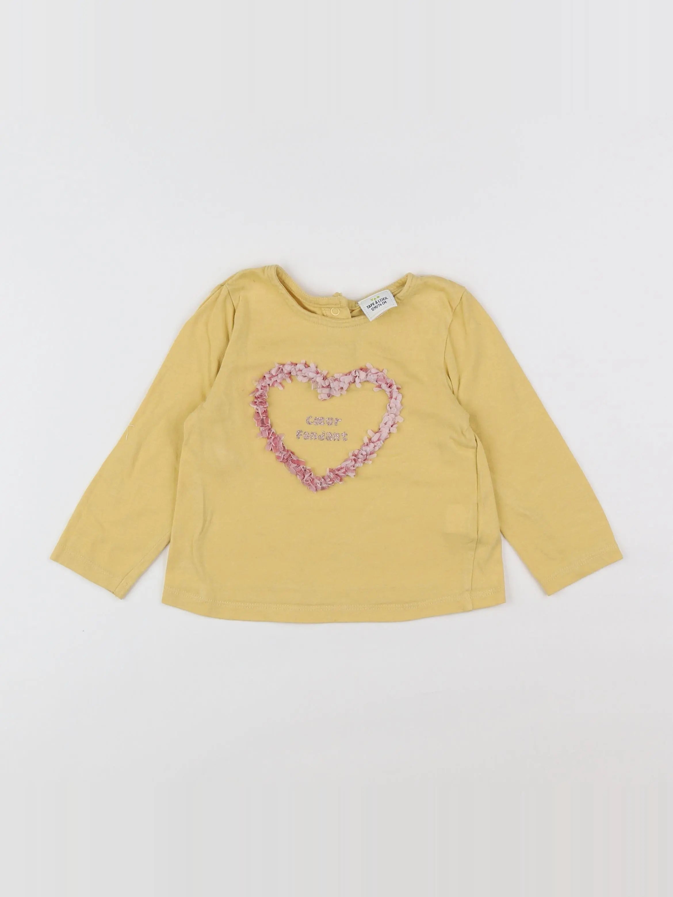Tape à l'oeil - tee-shirt jaune - 12 mois