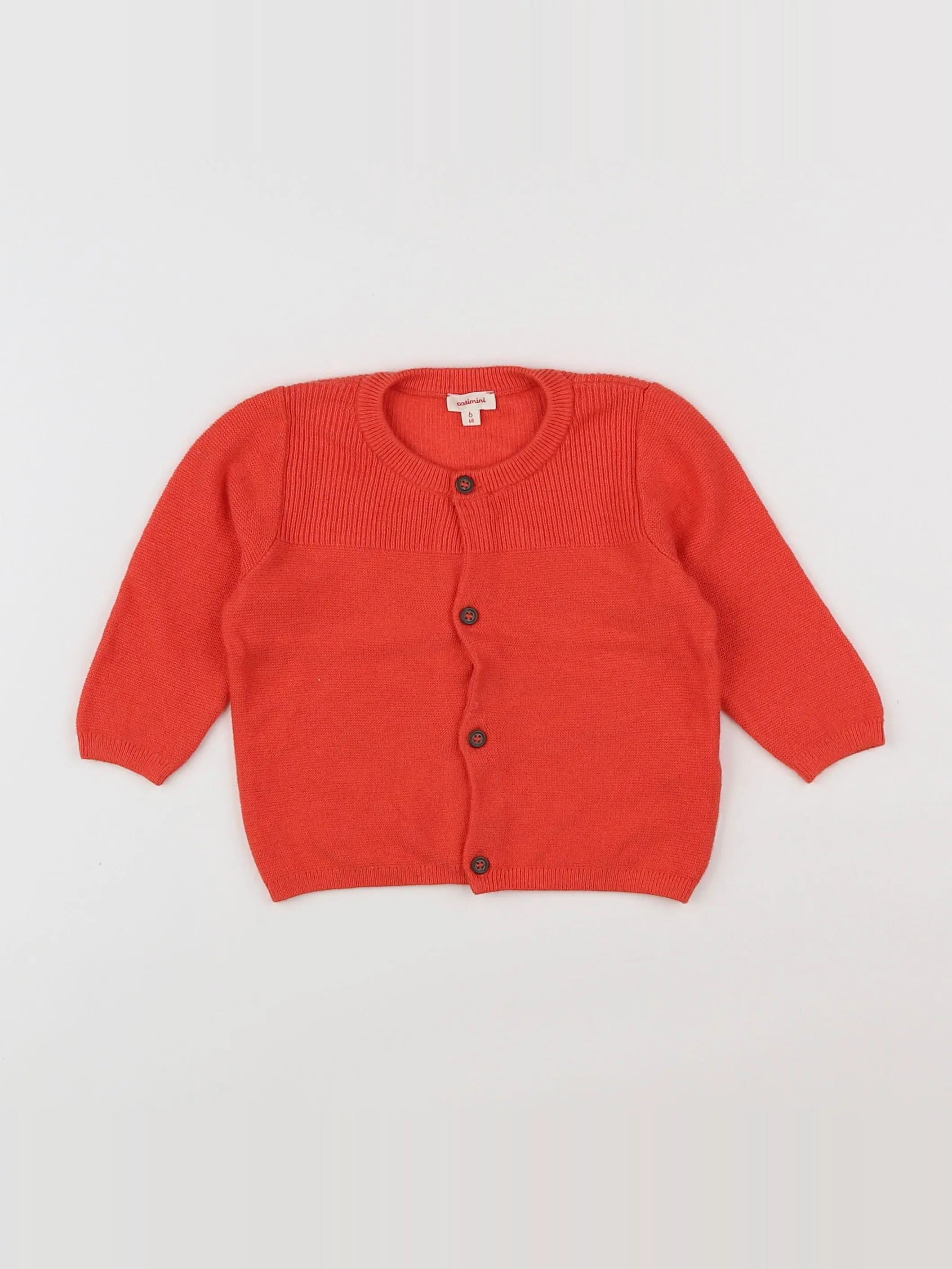 Catimini - gilet rouge - 6 mois