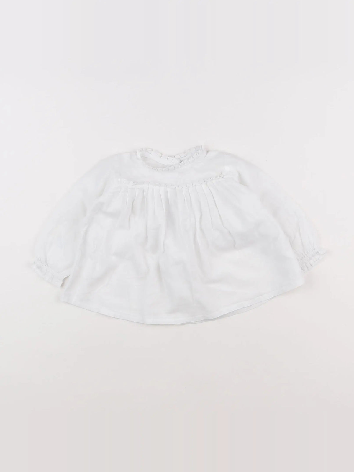Boutchou - blouse blanc - 9 mois