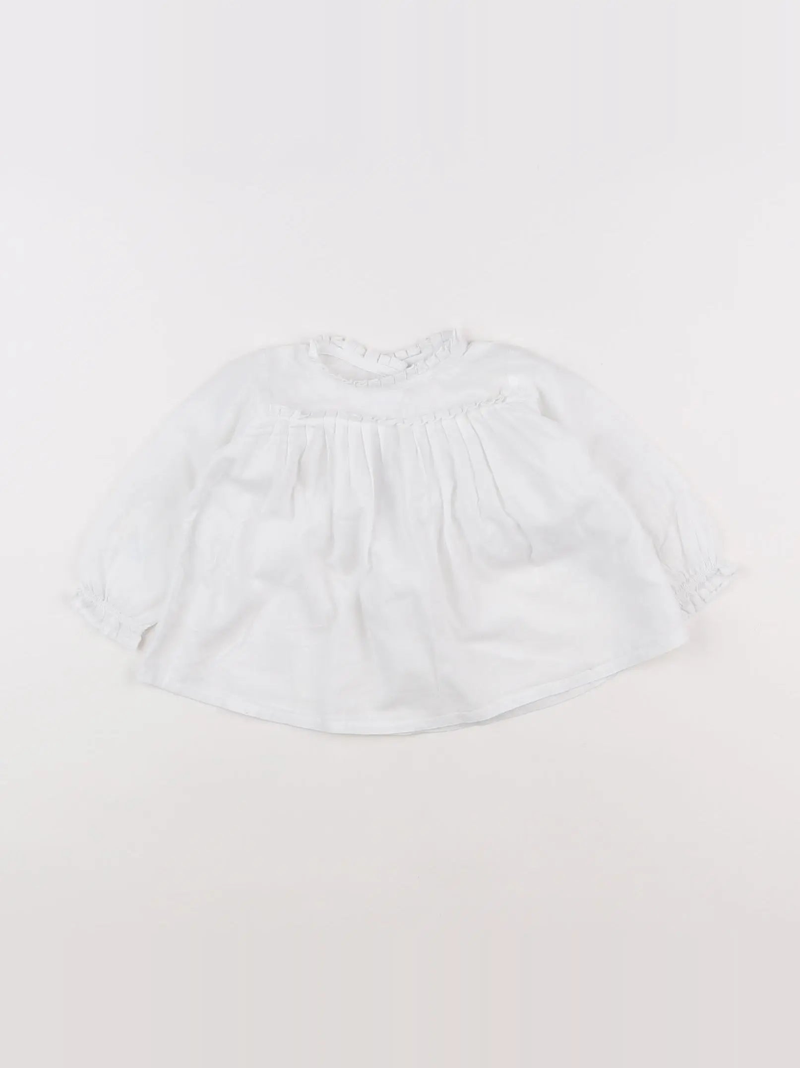 Boutchou - blouse blanc - 9 mois