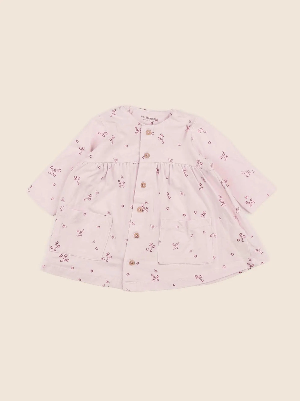 Vertbaudet - robe rose - 3 mois