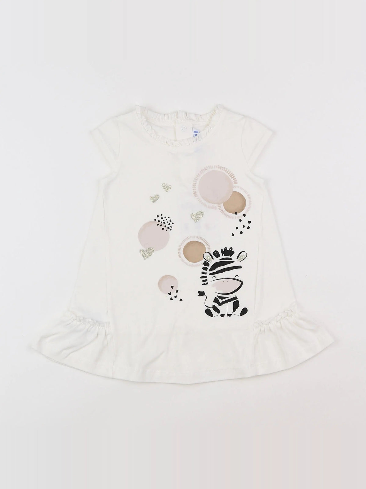 Mayoral - robe blanc - 12 mois