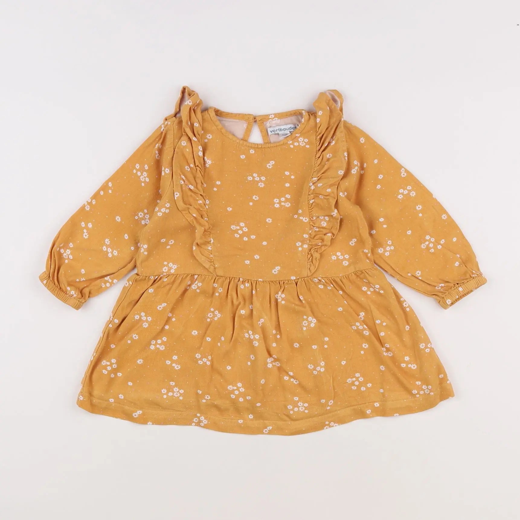 Vertbaudet - robe jaune - 18 mois