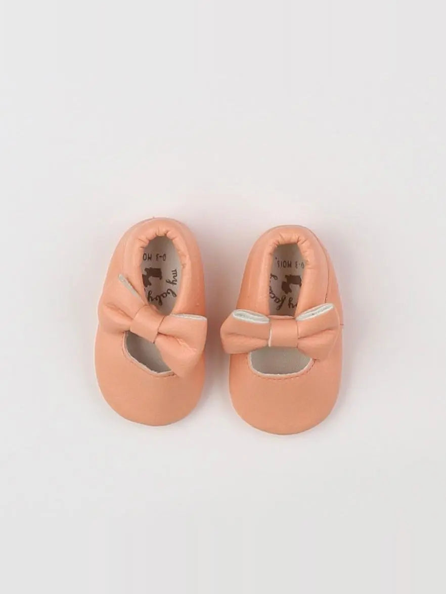 My Baby Factory - chaussons rose (état neuf) - 0/3 mois