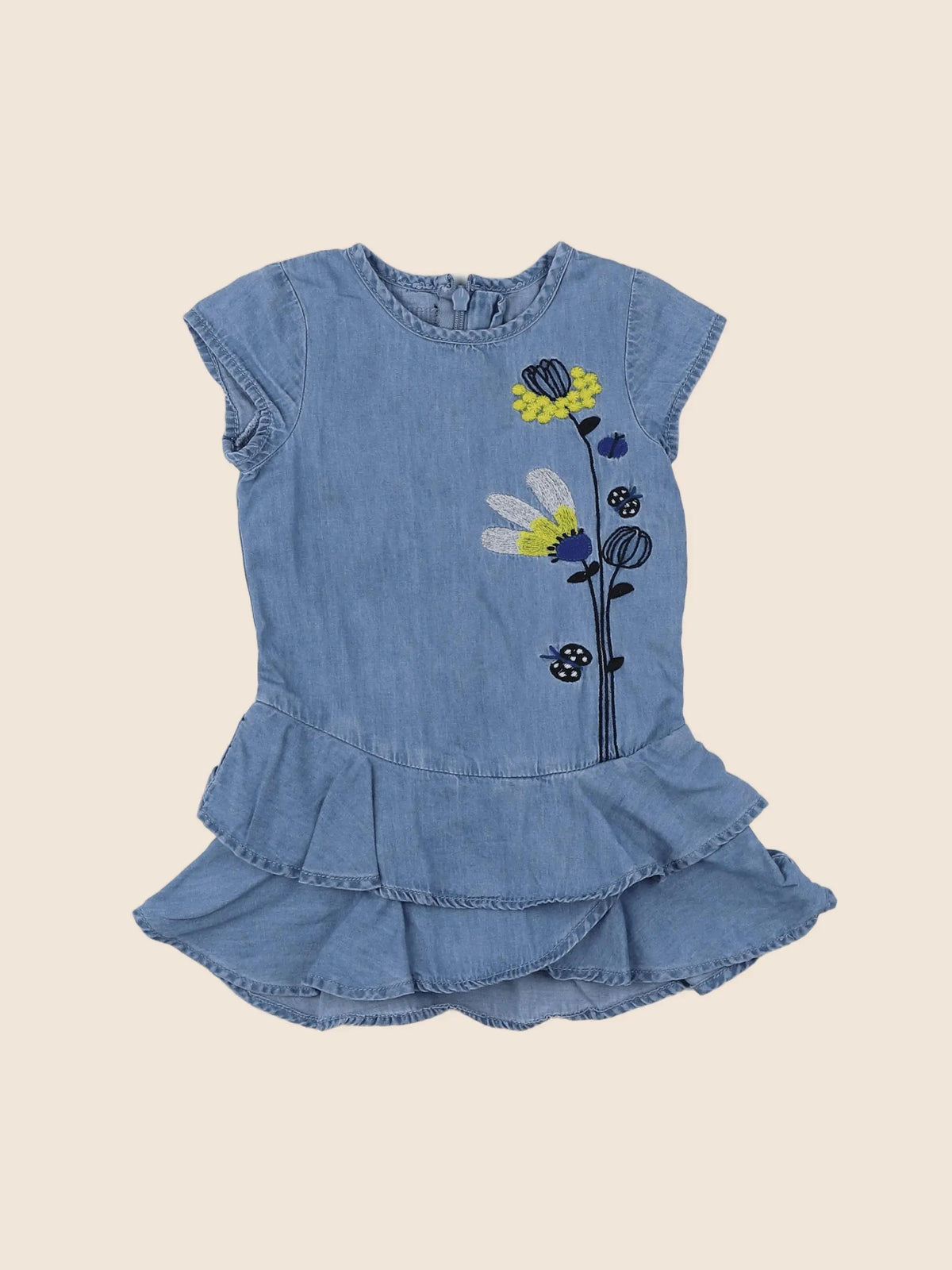 Catimini - robe bleu, jaune - 12 mois