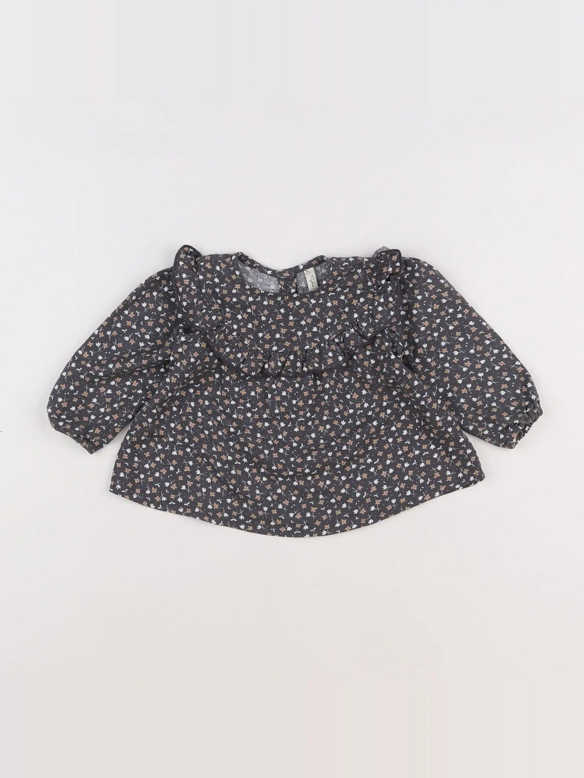 Rylee + Cru - blouse gris - 3/6 mois