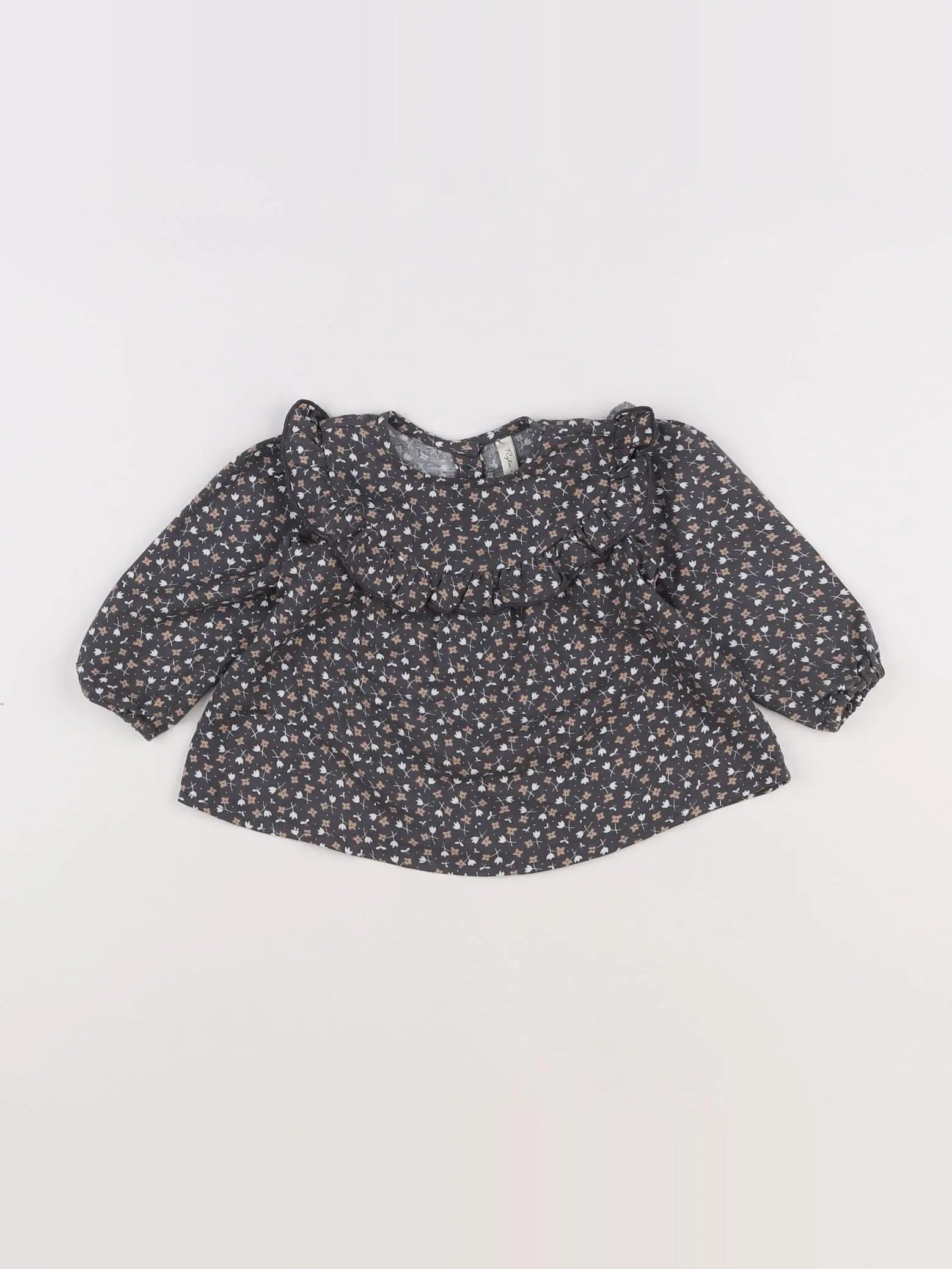 Rylee + Cru - blouse gris - 3/6 mois