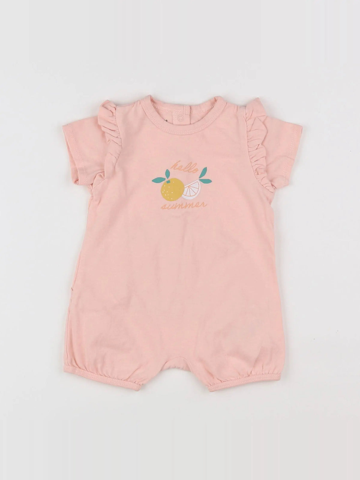 Vertbaudet - pyjama coton rose - 3 mois