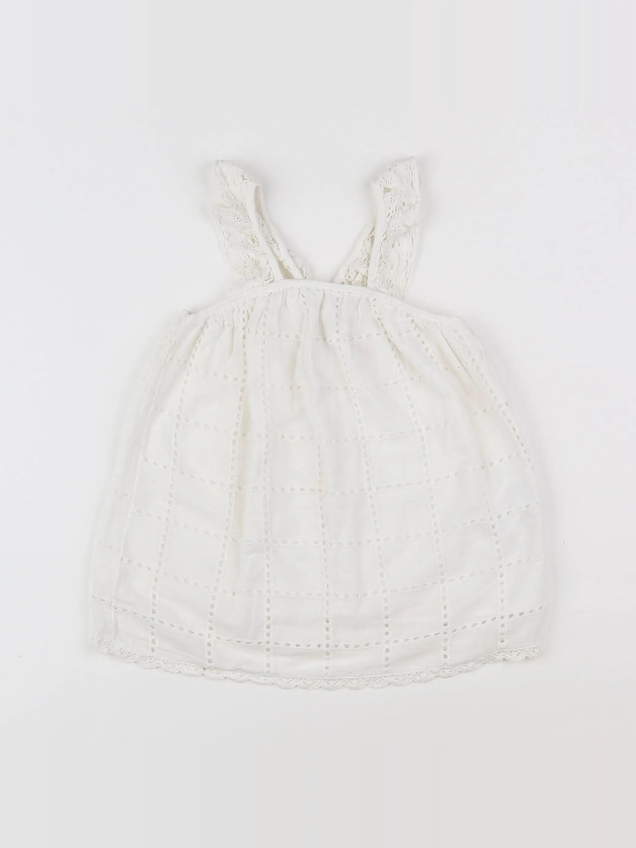 Zara - robe blanc - 9/12 mois