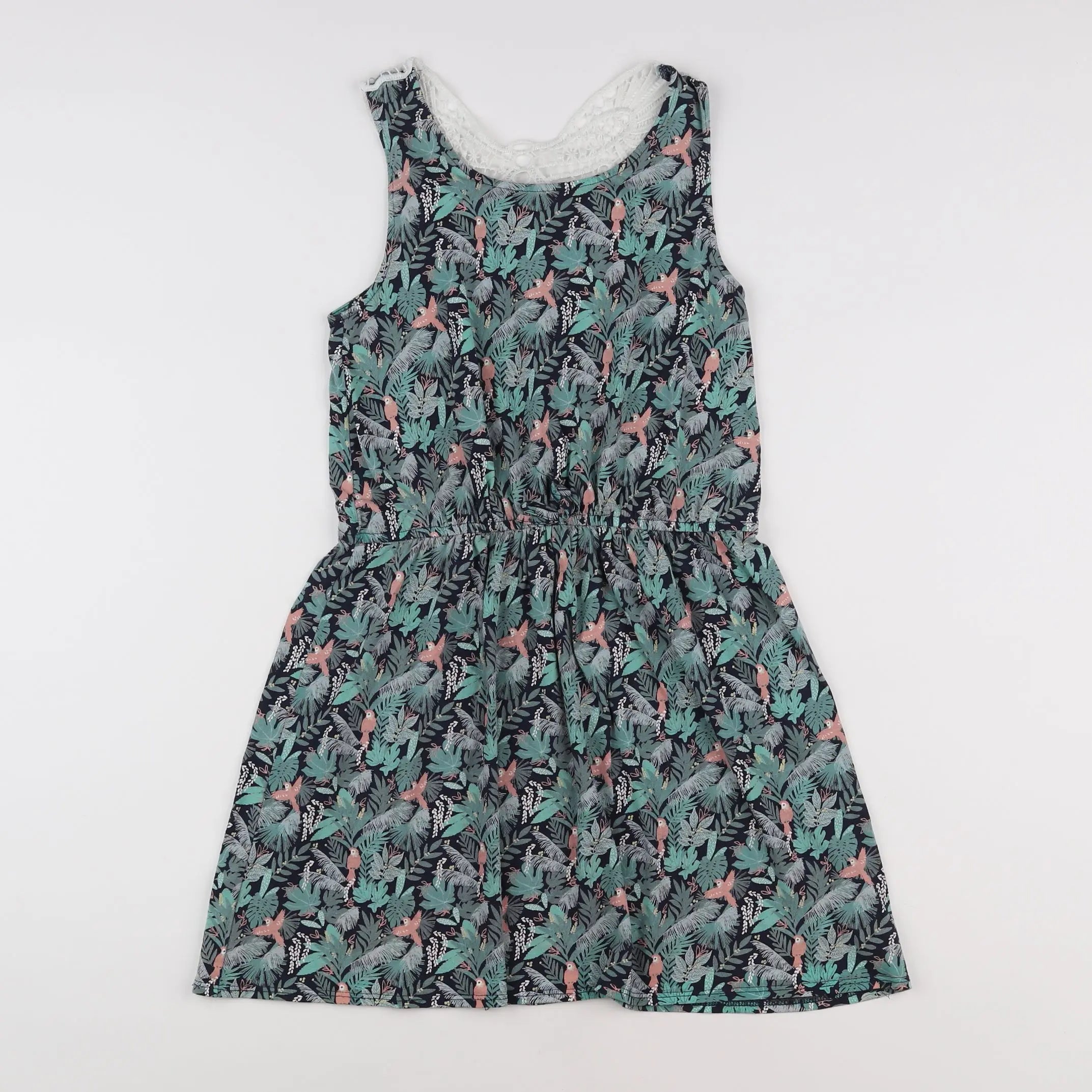 Vertbaudet - robe vert - 10 ans