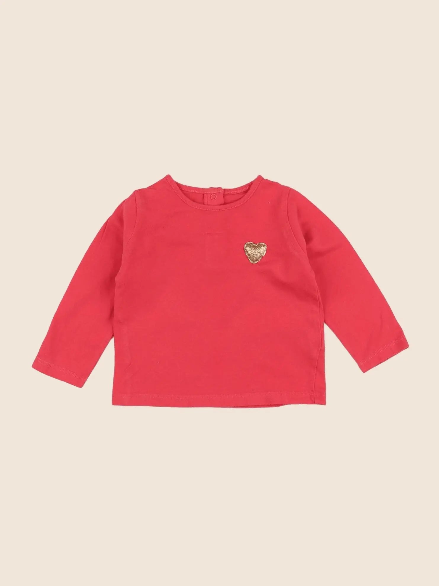 Vertbaudet - tee-shirt rose - 12 mois