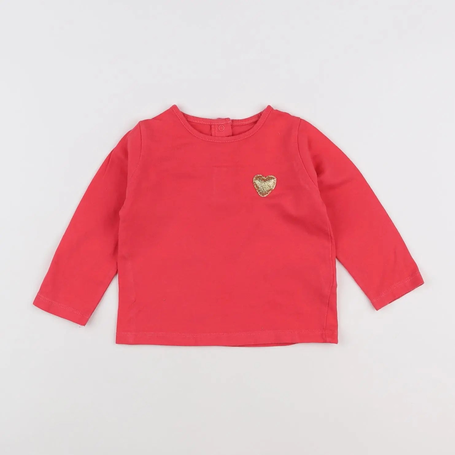 Vertbaudet - tee-shirt rose - 12 mois