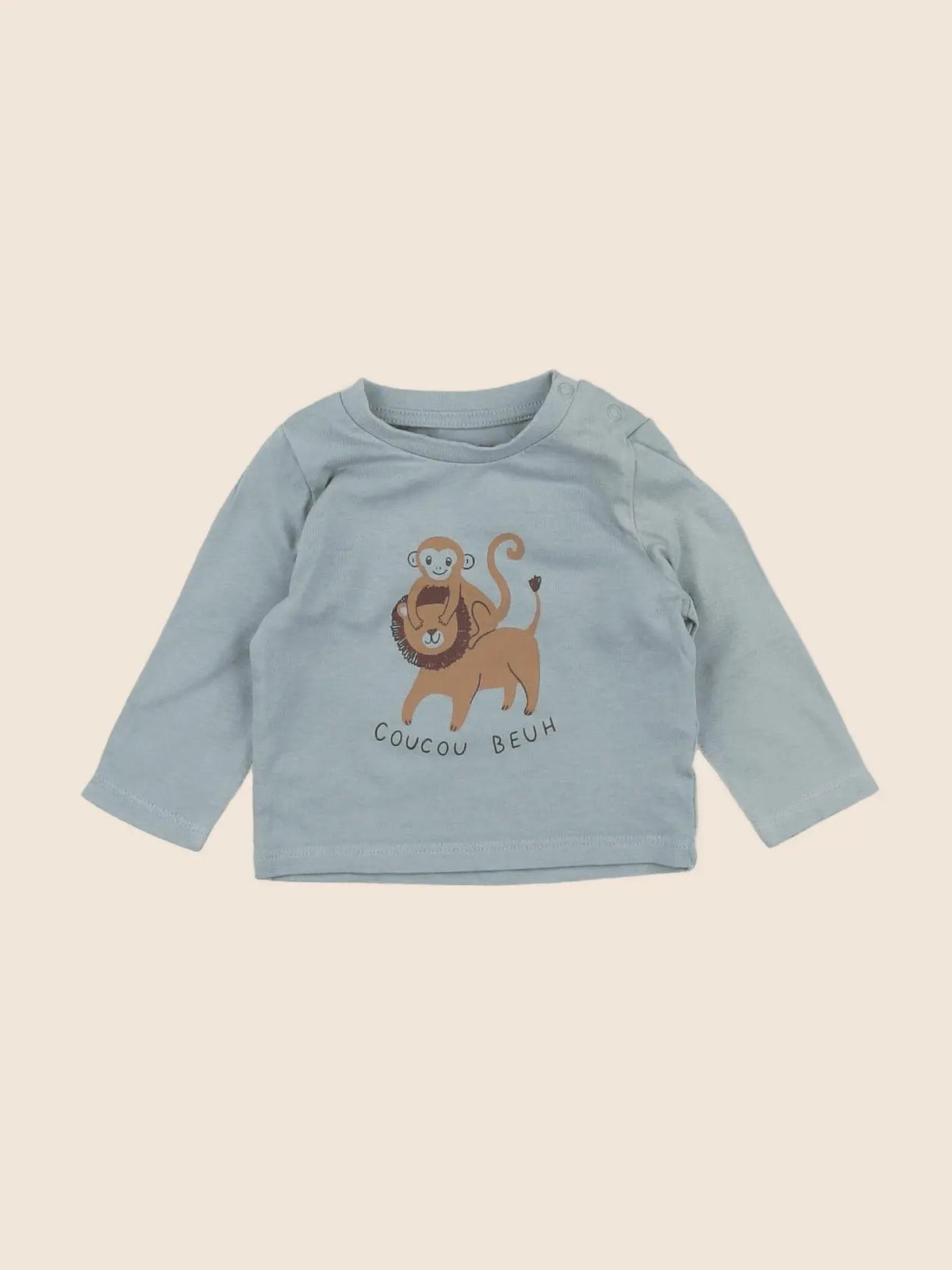 Vertbaudet - tee-shirt vert - 3 mois