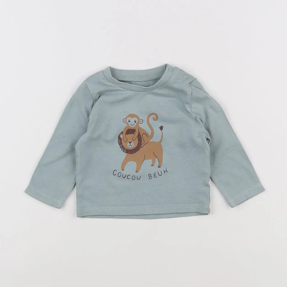 Vertbaudet - tee-shirt vert - 3 mois
