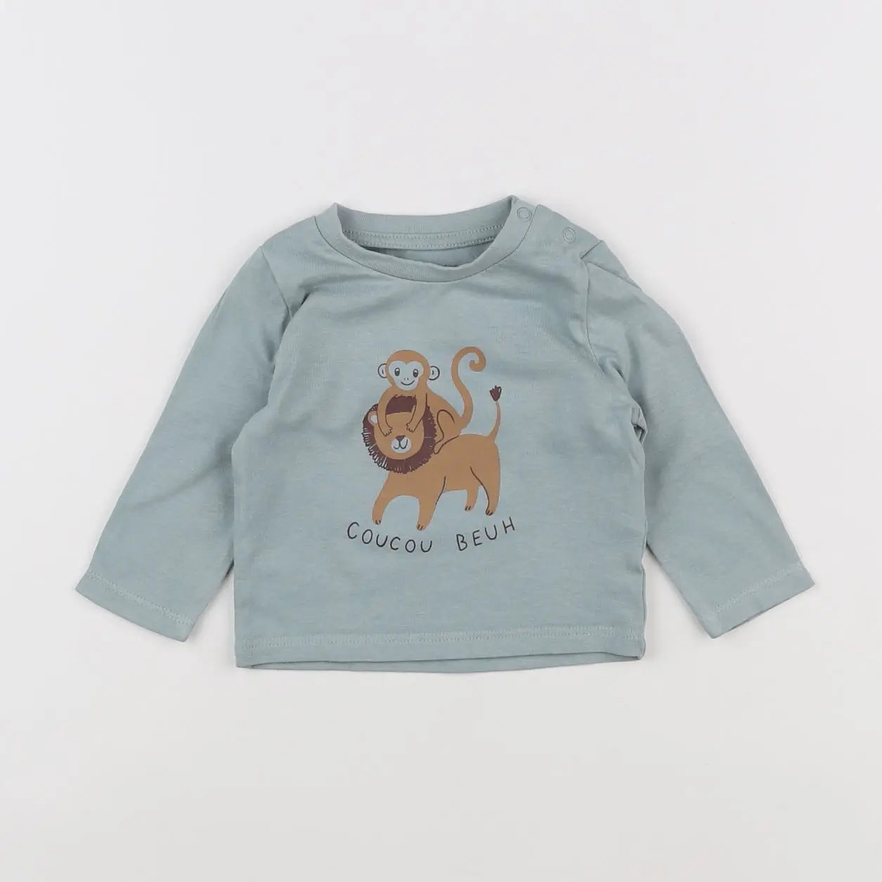 Vertbaudet - tee-shirt vert - 3 mois