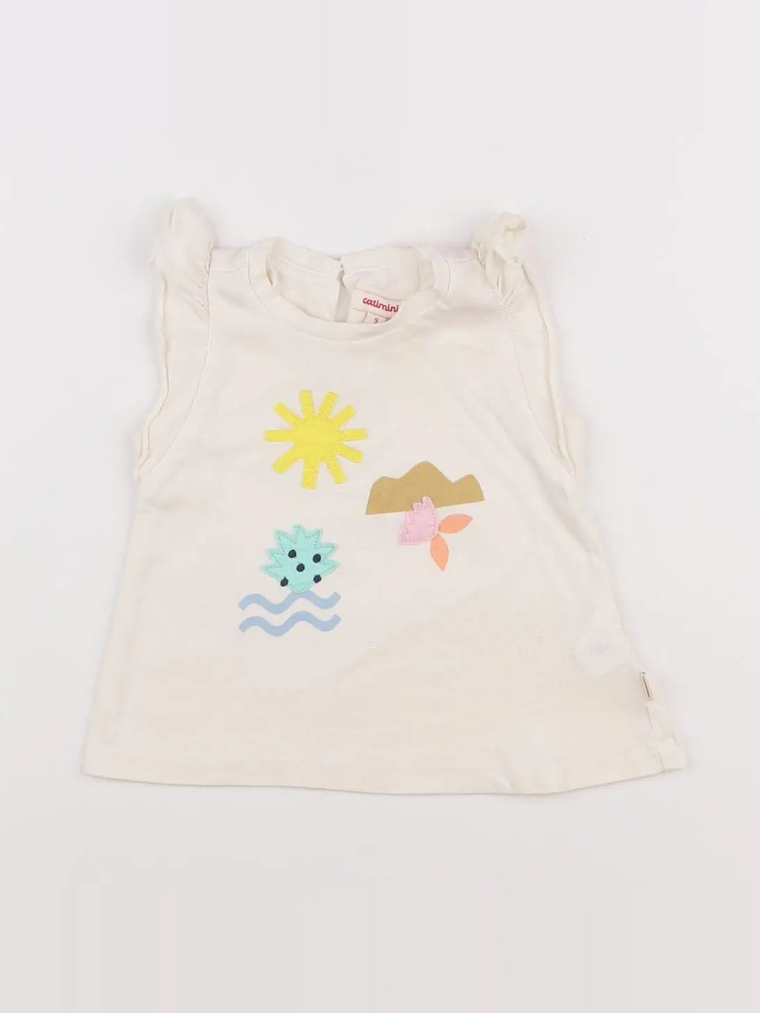 Catimini - tee-shirt beige - 9 mois