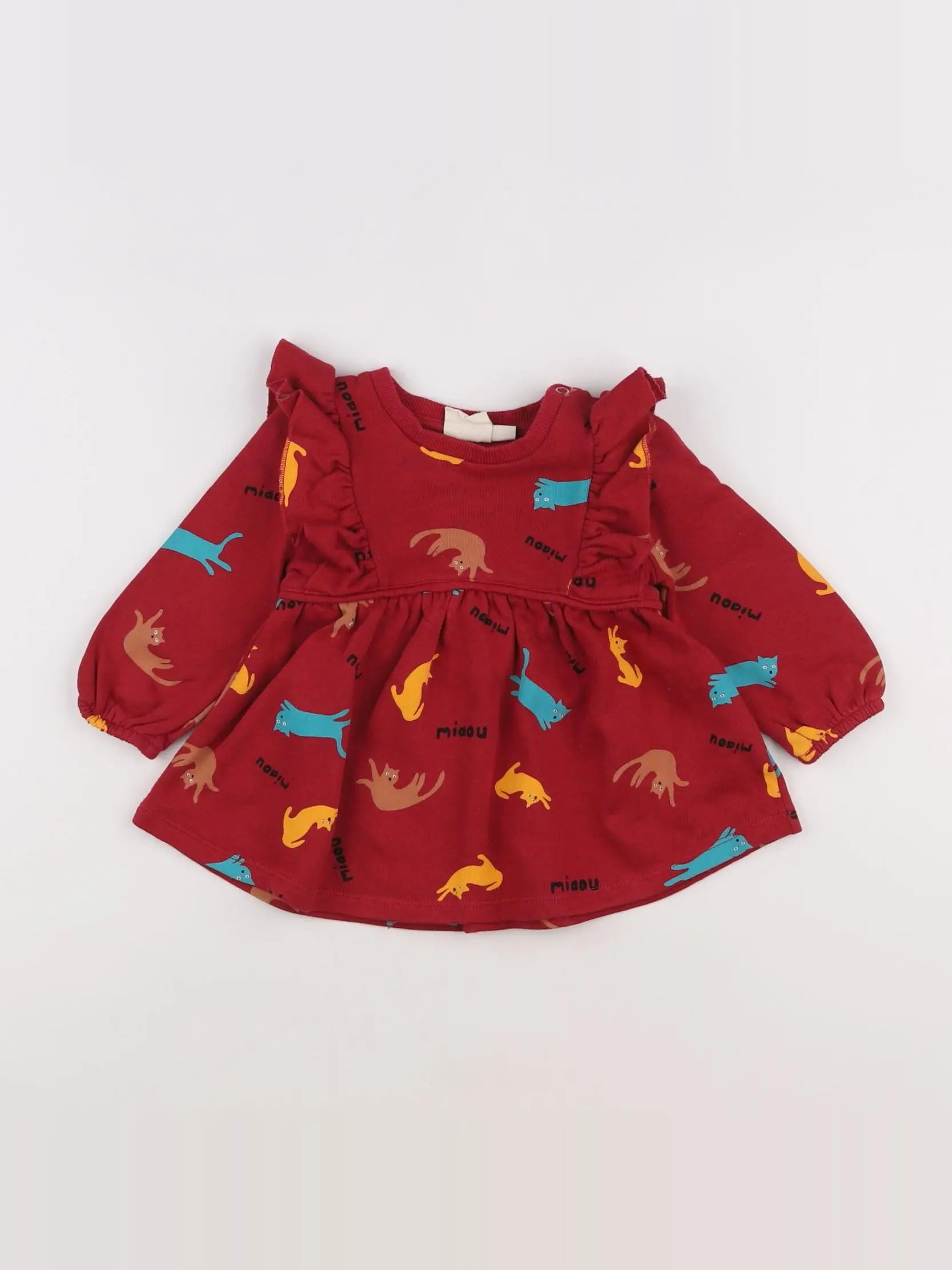 Maison Tadaboum - robe rouge - 12 mois