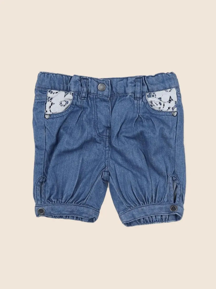 Vertbaudet - short bleu - 6 mois