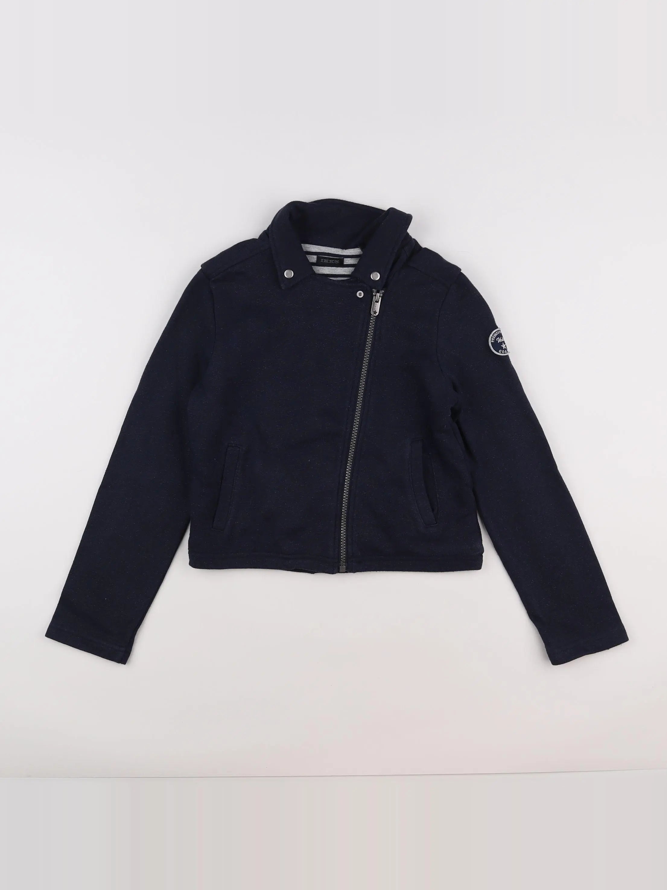 IKKS - veste bleu, argent - 10 ans
