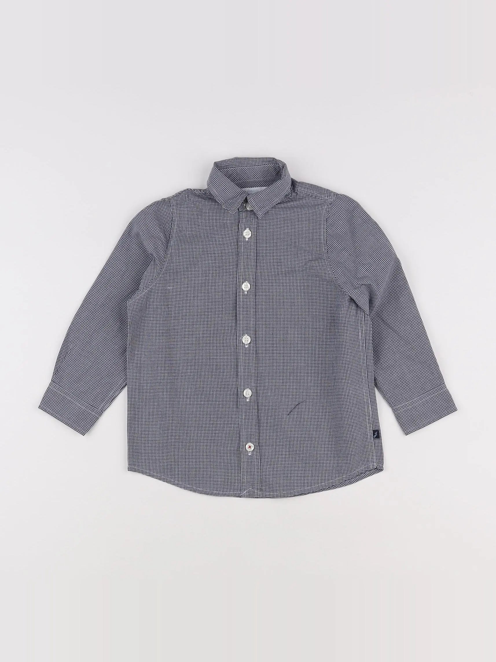 Jacadi - chemise blanc, bleu - 3 ans