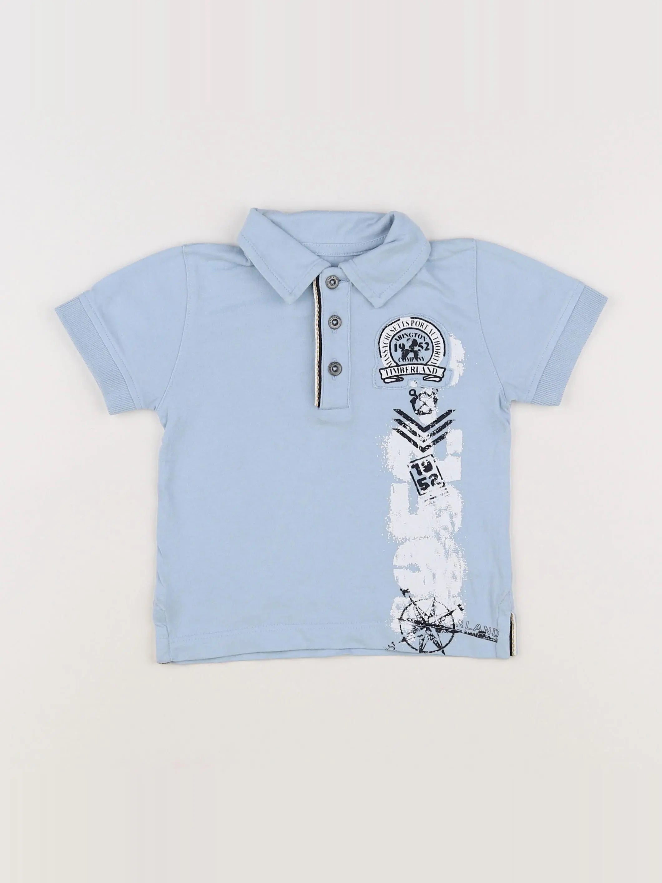 Timberland - polo bleu - 12 mois