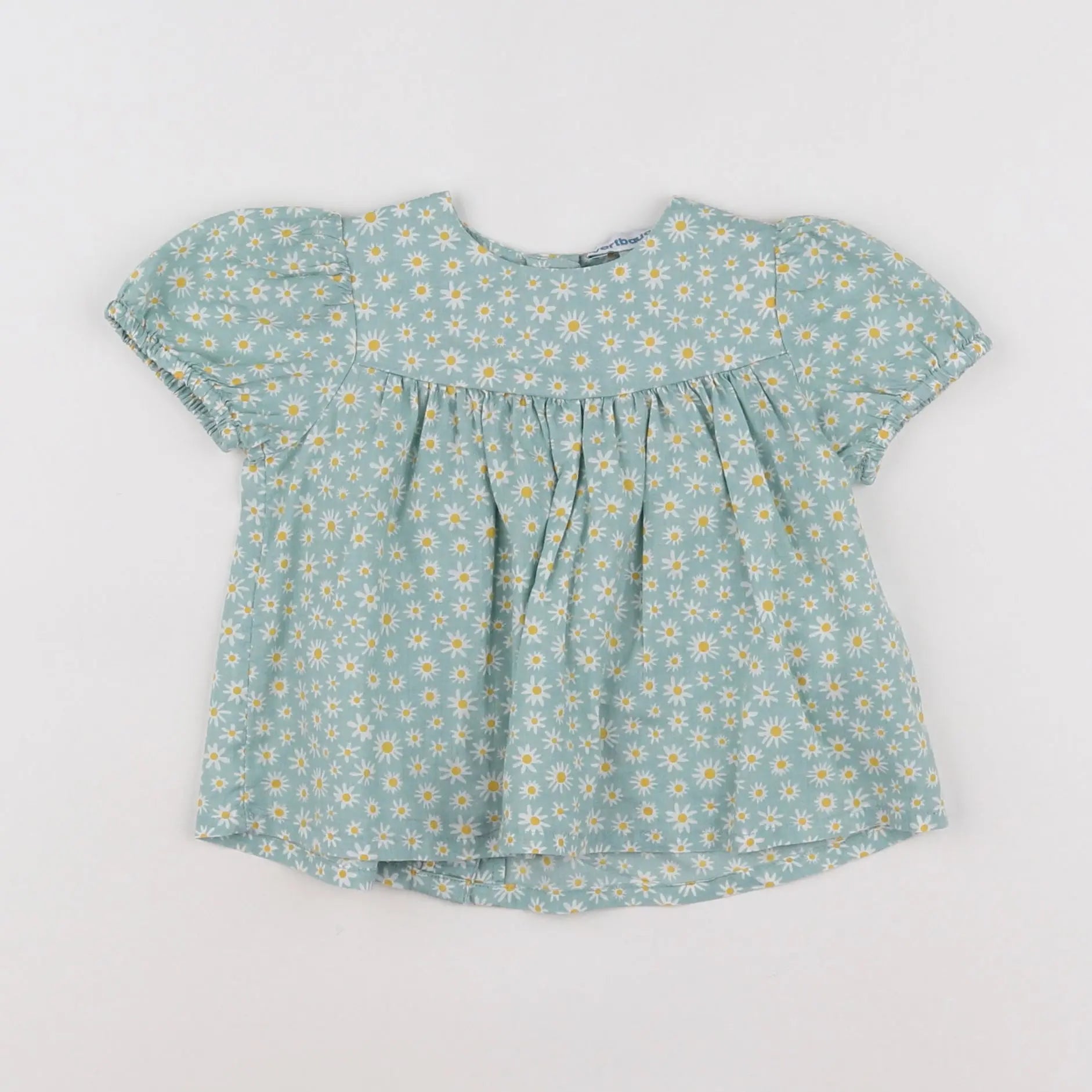 Vertbaudet - robe vert - 6 mois