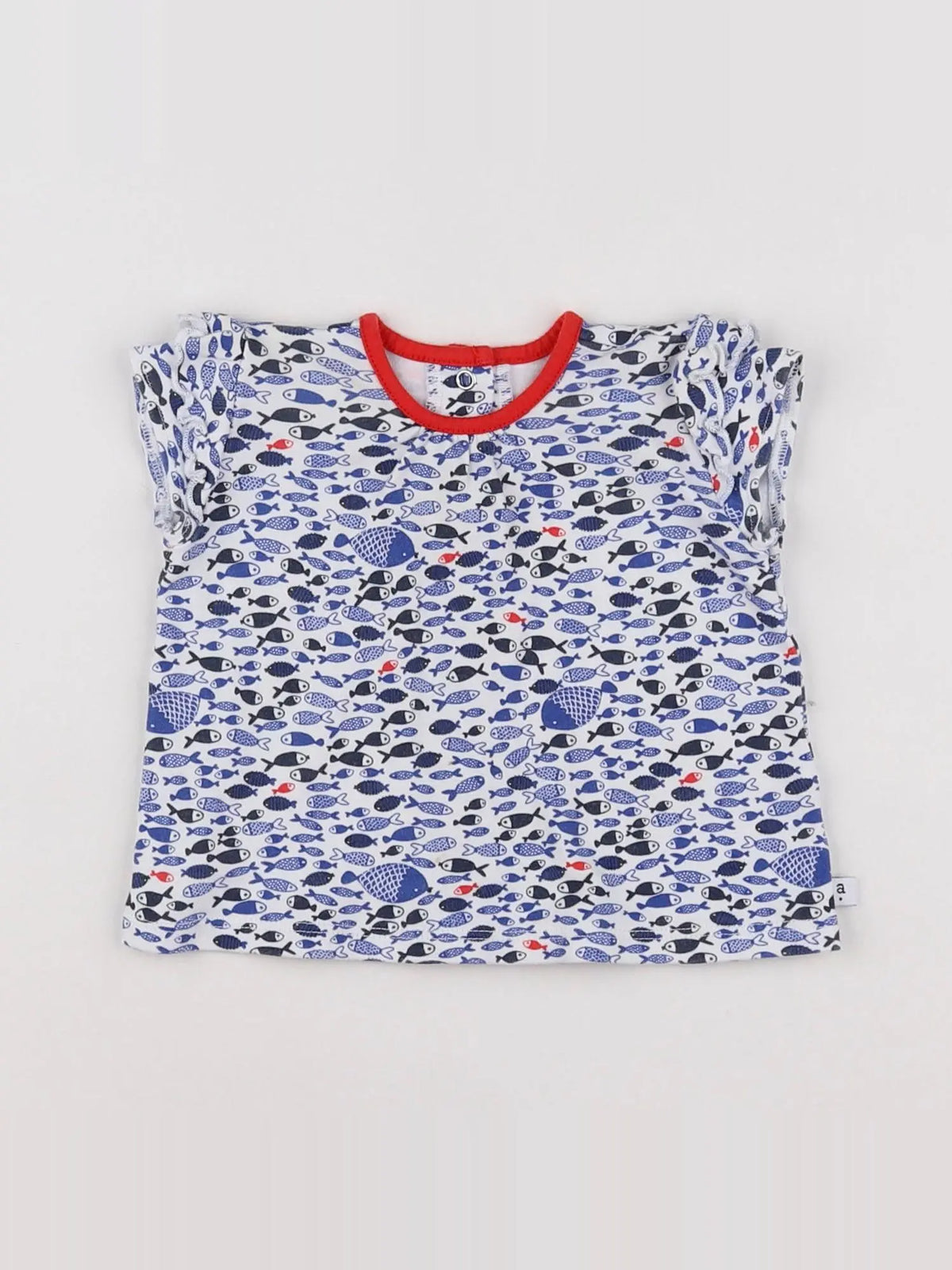 Absorba - tee-shirt blanc, bleu - 3 mois