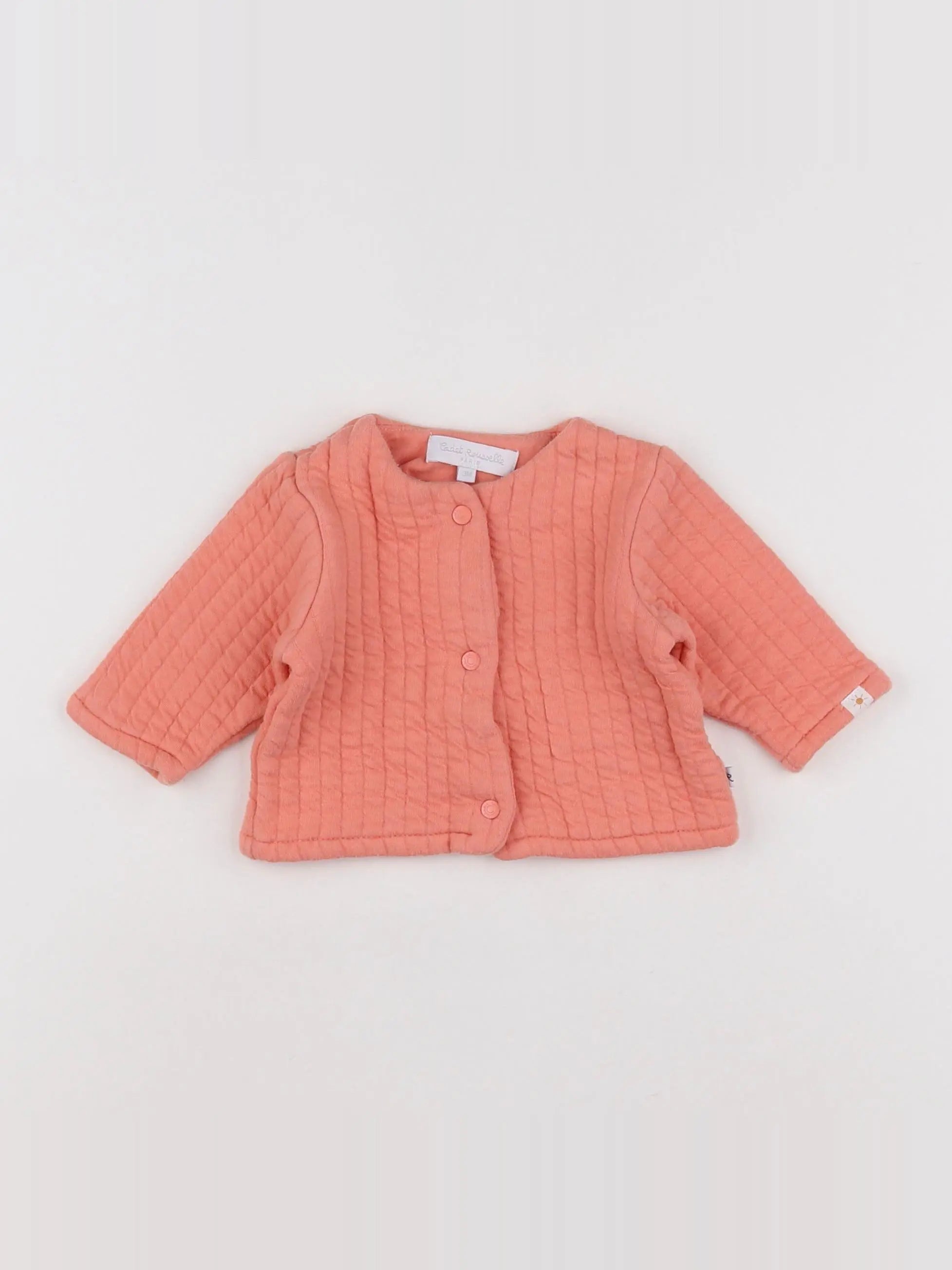 Cadet Rousselle - sweat orange - 3 mois
