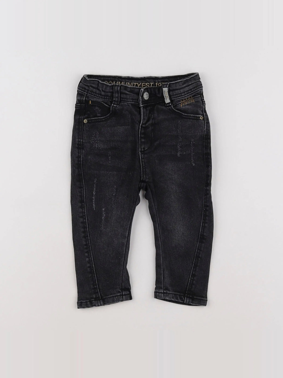 Zara - jean noir - 9/12 mois