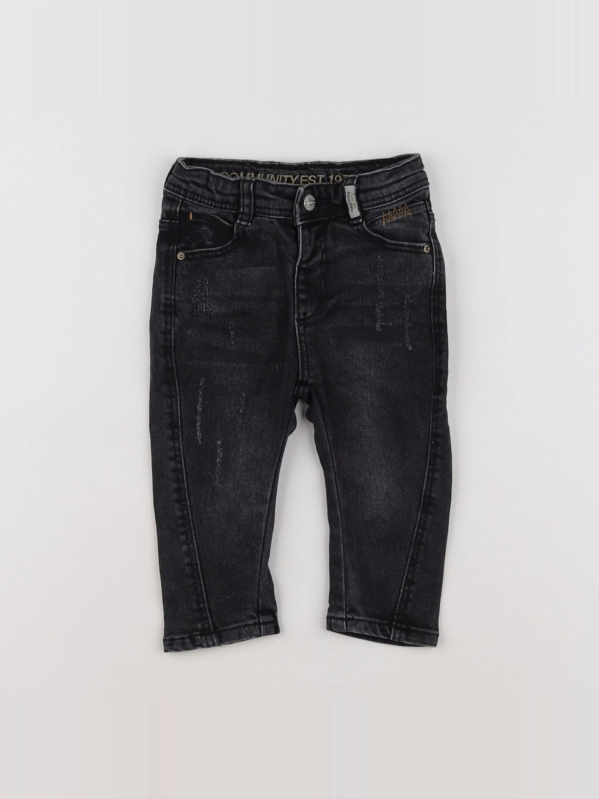 Zara - jean noir - 9/12 mois