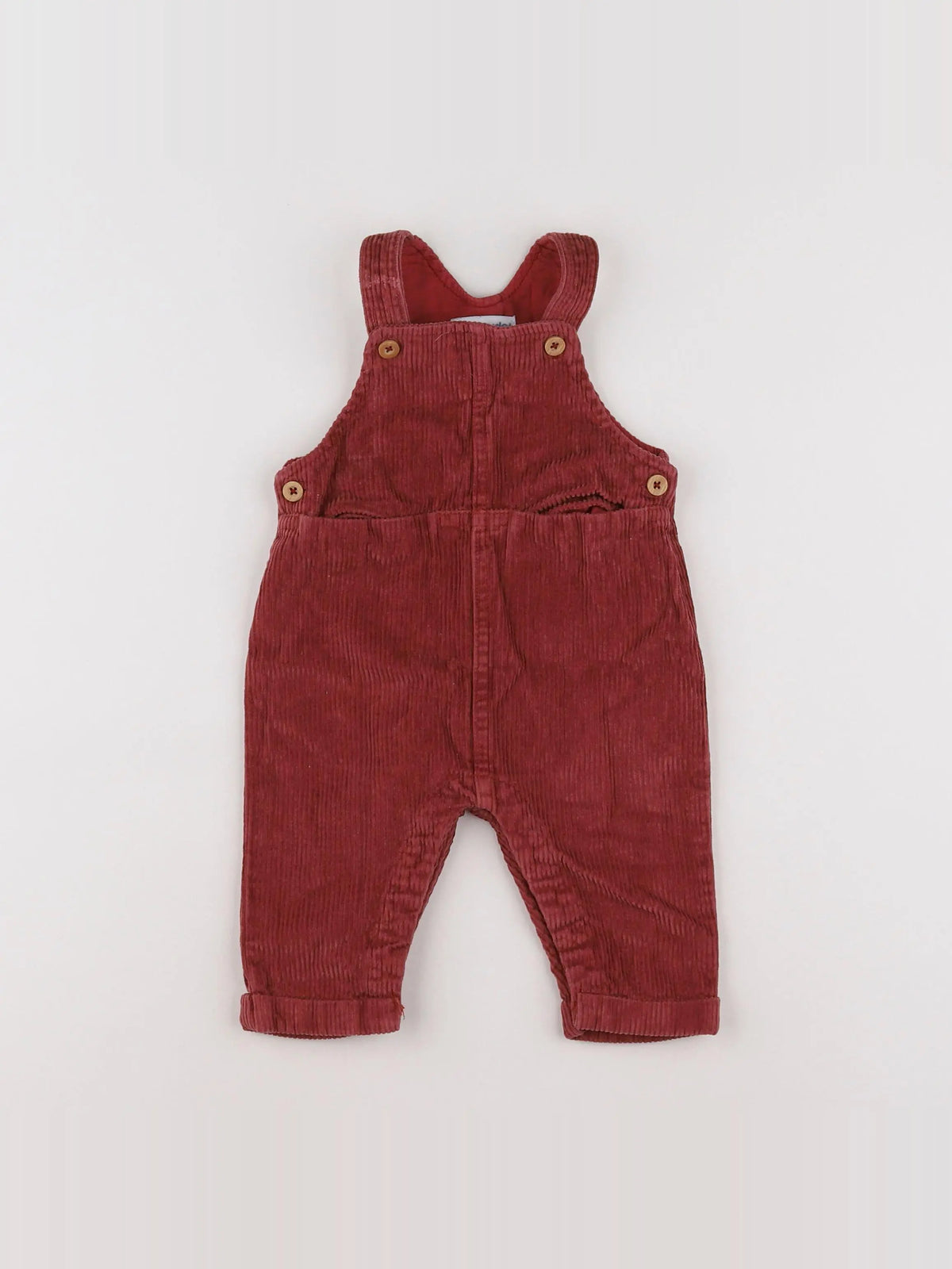 Vertbaudet - salopette rouge - 6 mois