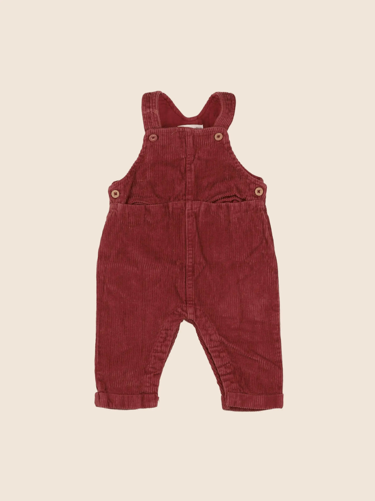 Vertbaudet - salopette rouge - 6 mois