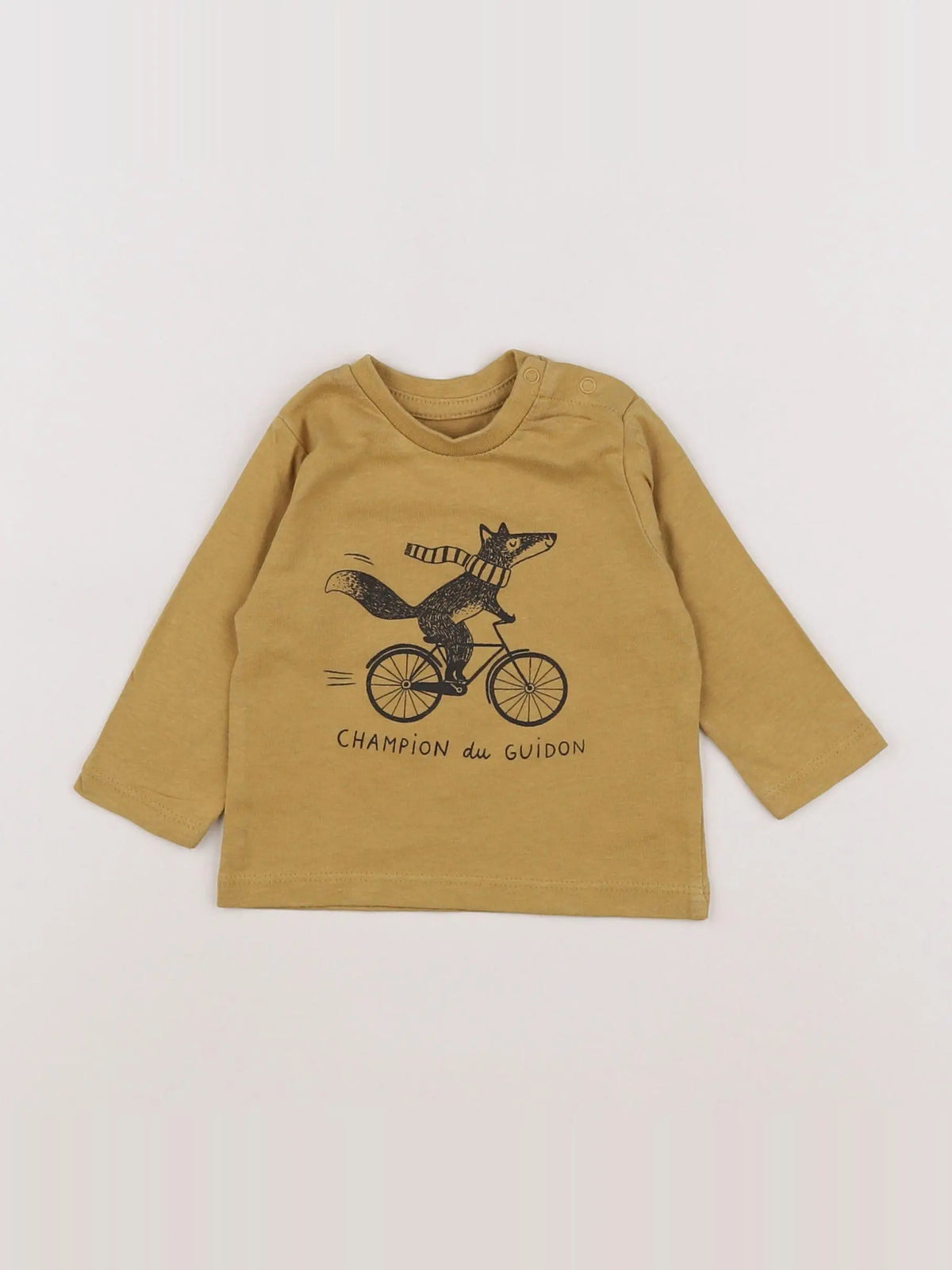 Vertbaudet - tee-shirt marron - 3 mois