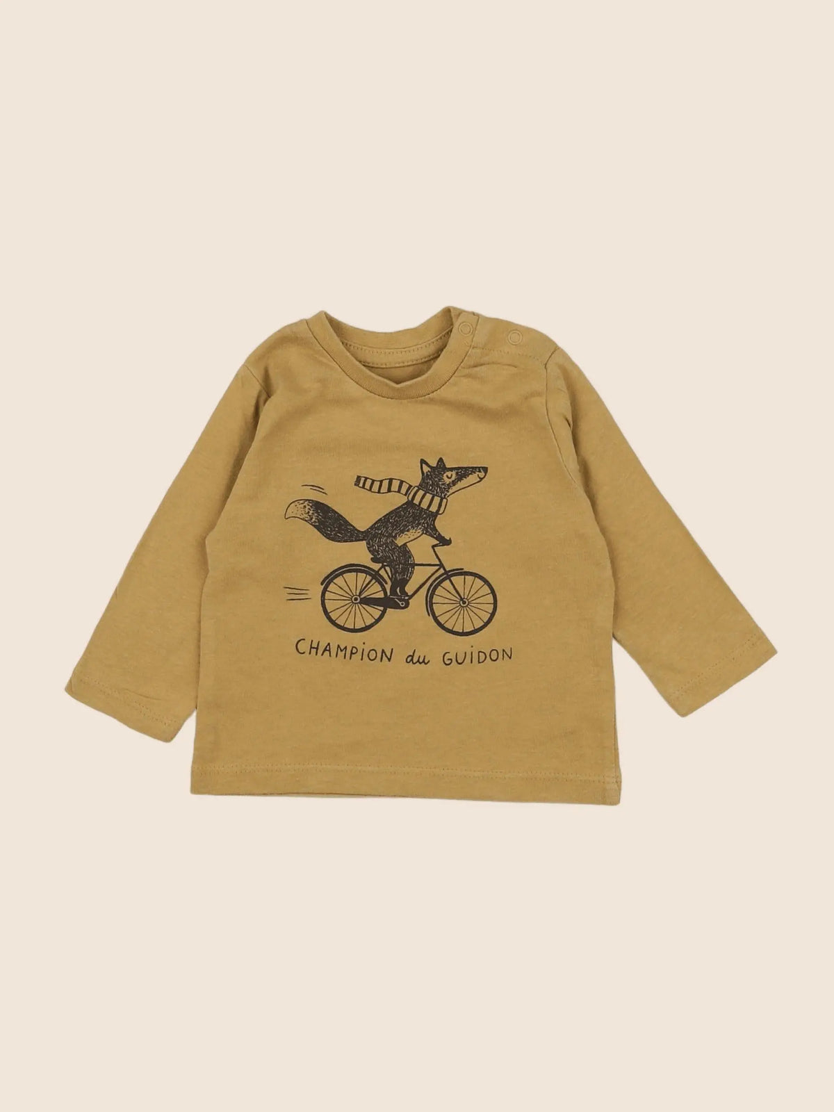 Vertbaudet - tee-shirt marron - 3 mois