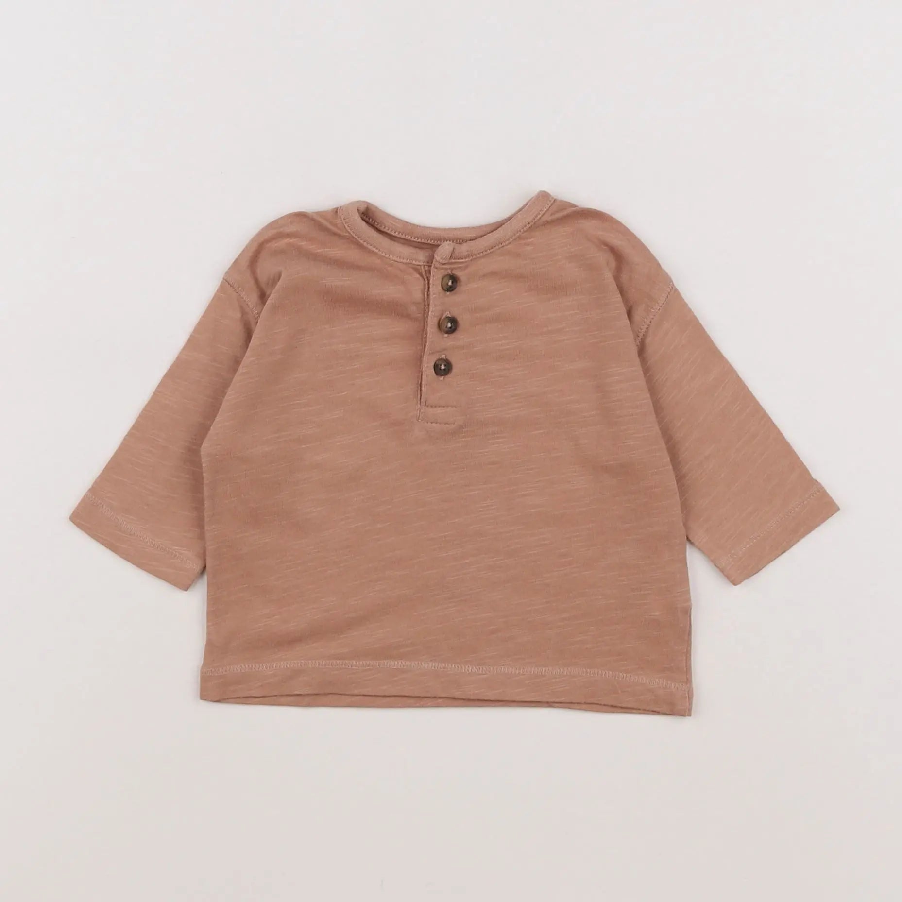 Vertbaudet - tee-shirt marron - 3 mois