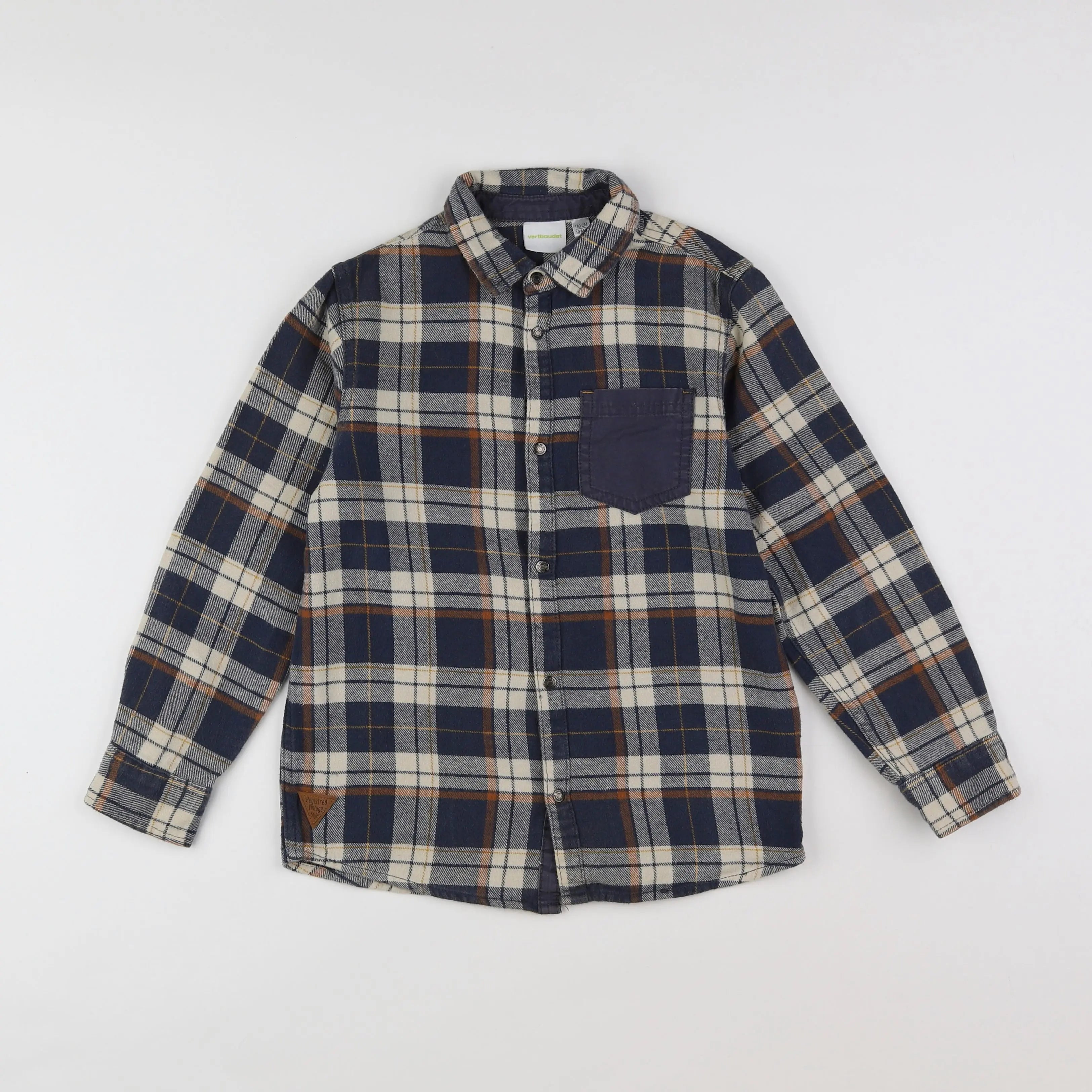 Vertbaudet - chemise bleu - 10 ans