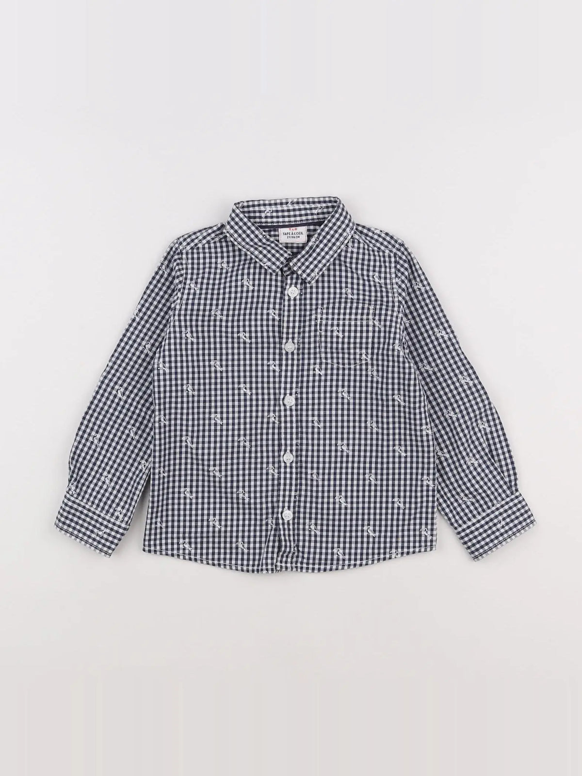 Tape à l'oeil - chemise blanc, noir - 2 ans